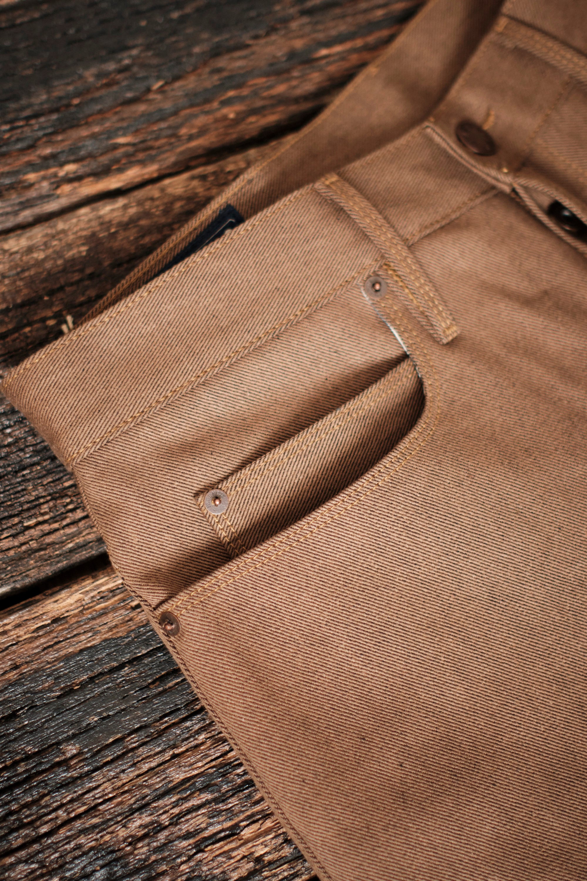 Trabuco Classic Straight <span> 15 Ounce Brown Denim </span>