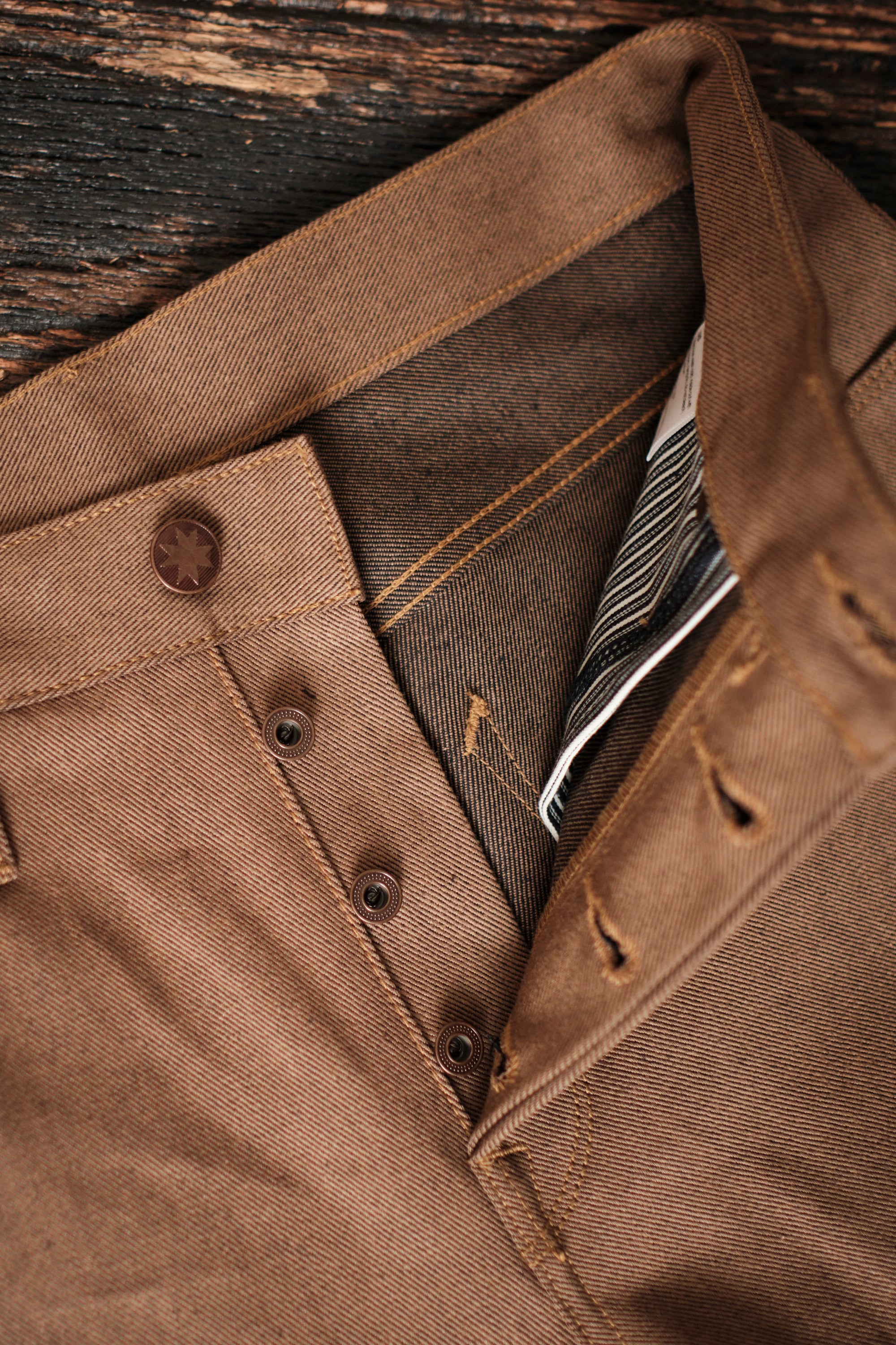 Trabuco Classic Straight <span> 15 Ounce Brown Denim </span>