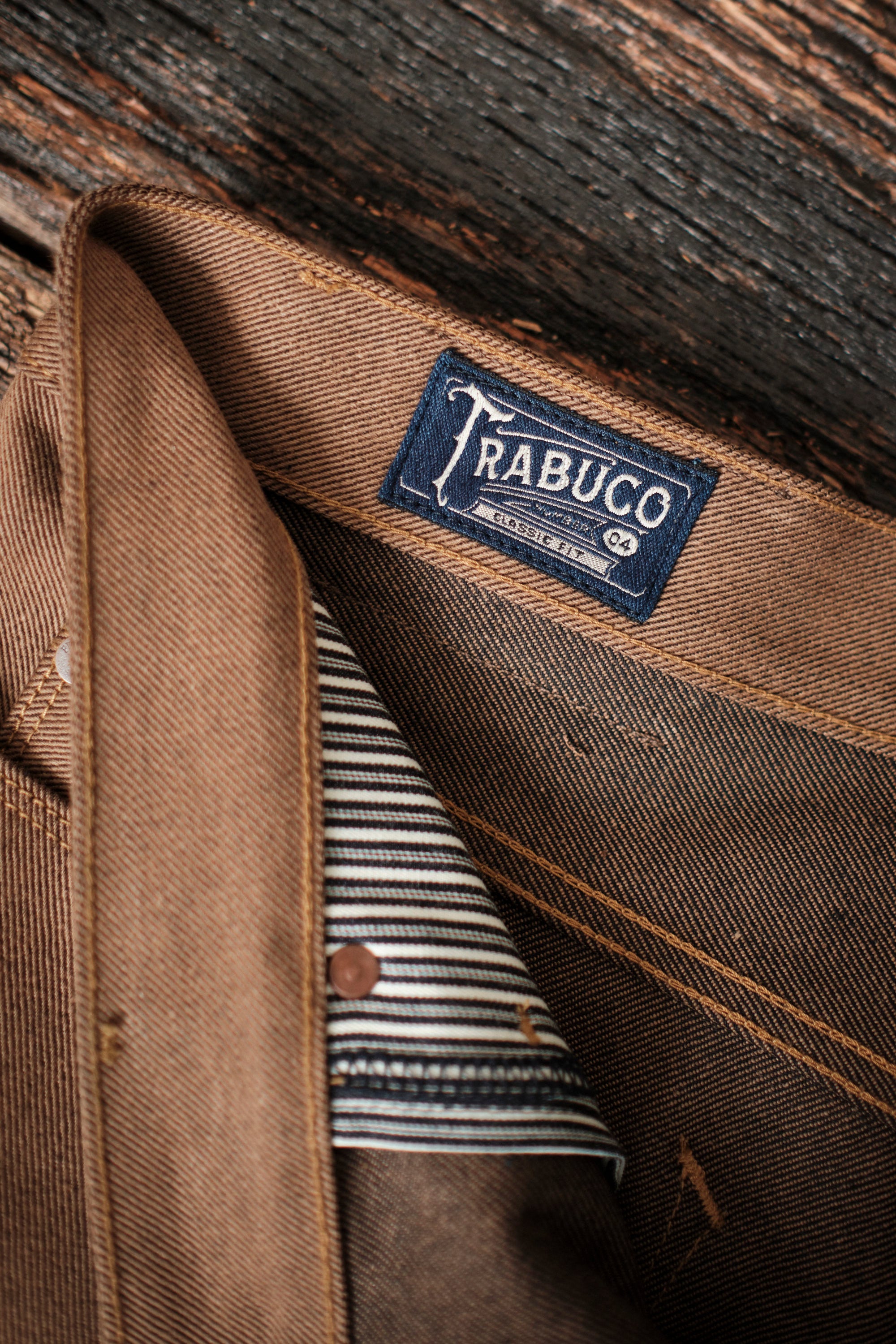 Trabuco Classic Straight <span> 15 Ounce Brown Denim </span>