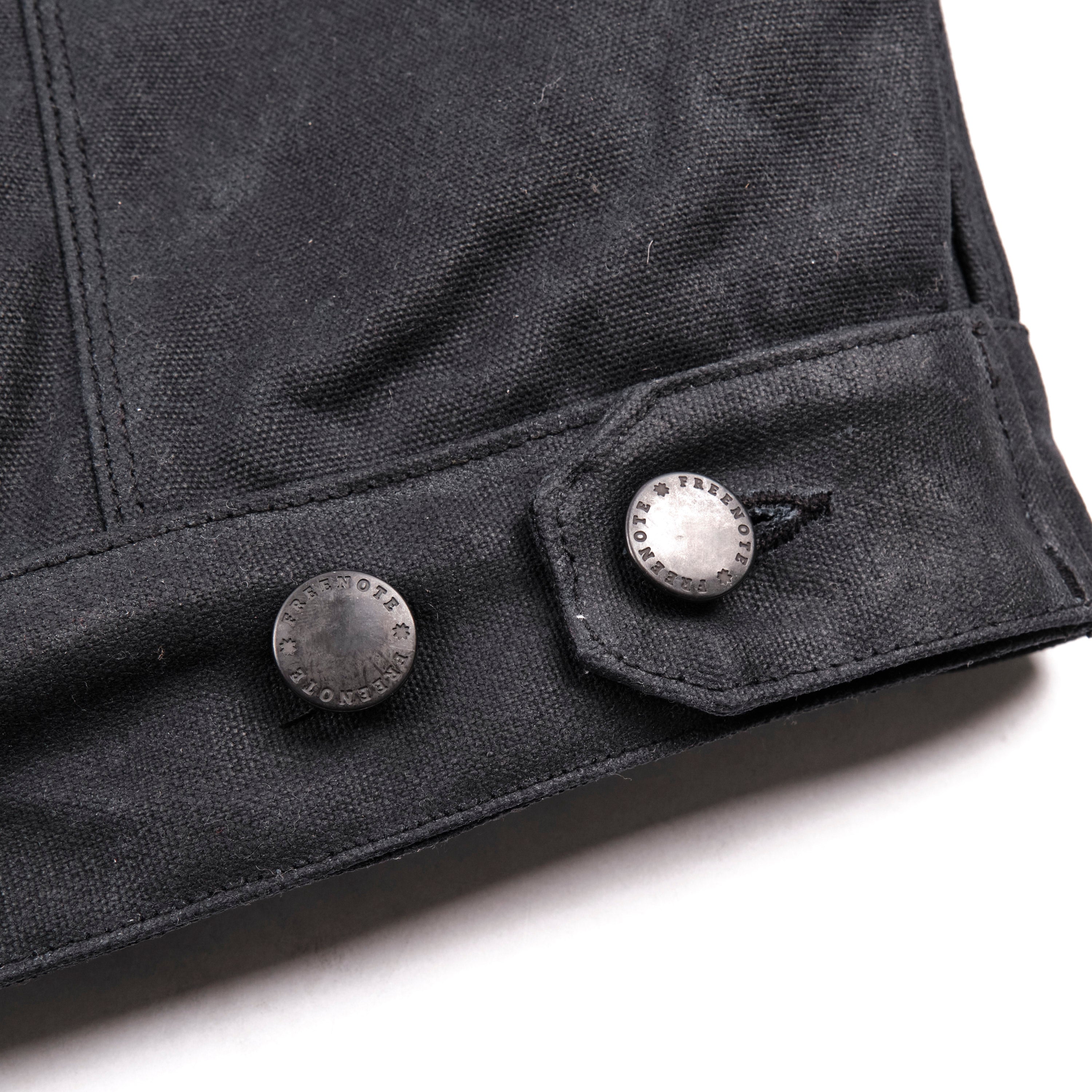 RJ-2 Waxed Canvas 20 Ounce Black Shearling