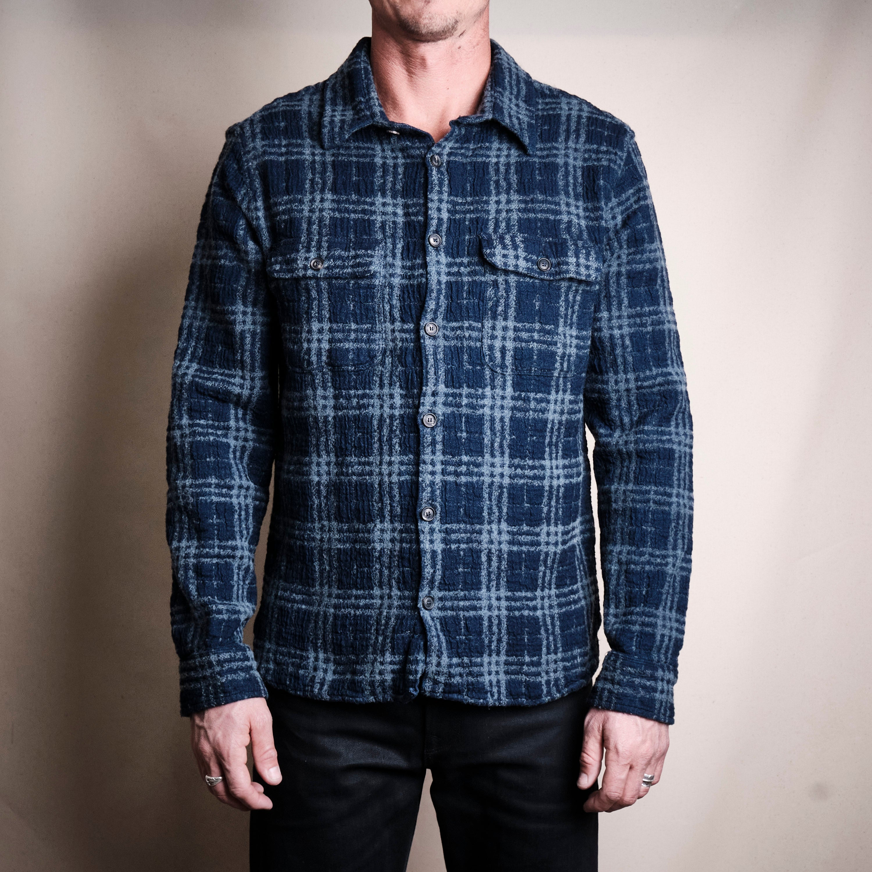 Benson Indigo Plaid