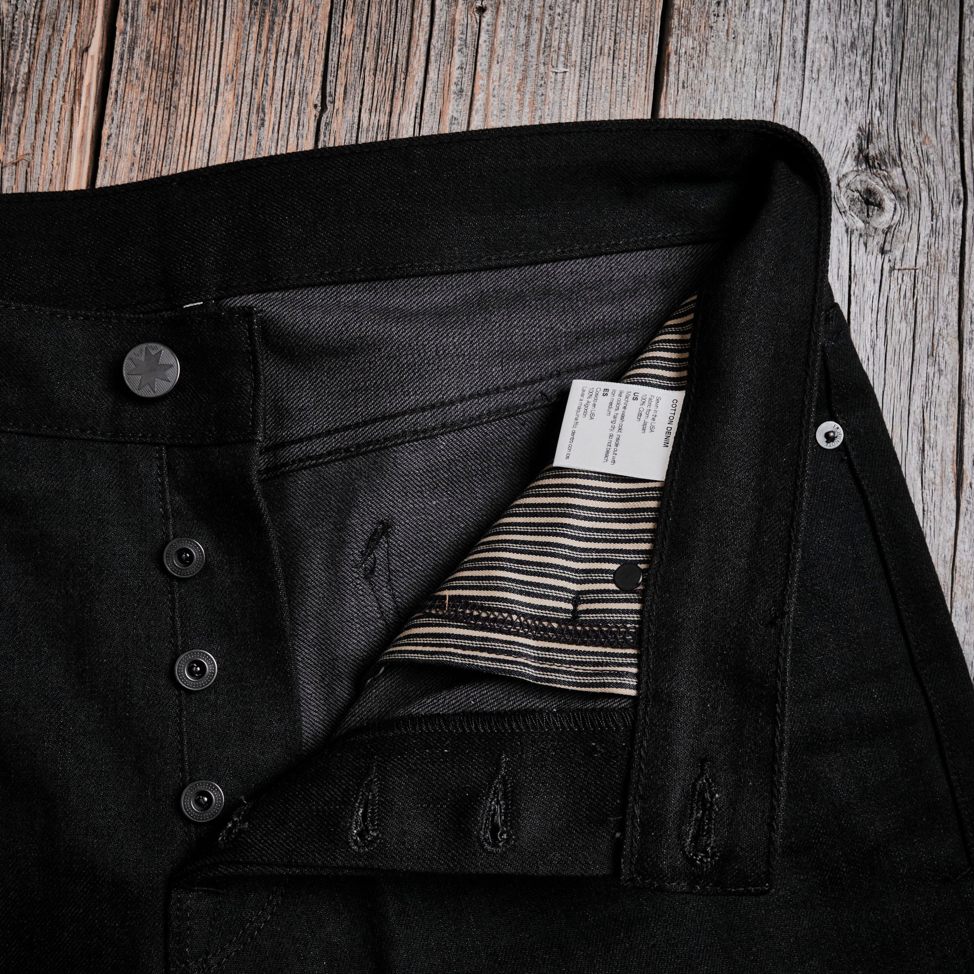 Trabuco Classic Straight 14.25 Ounce Black Grey Denim