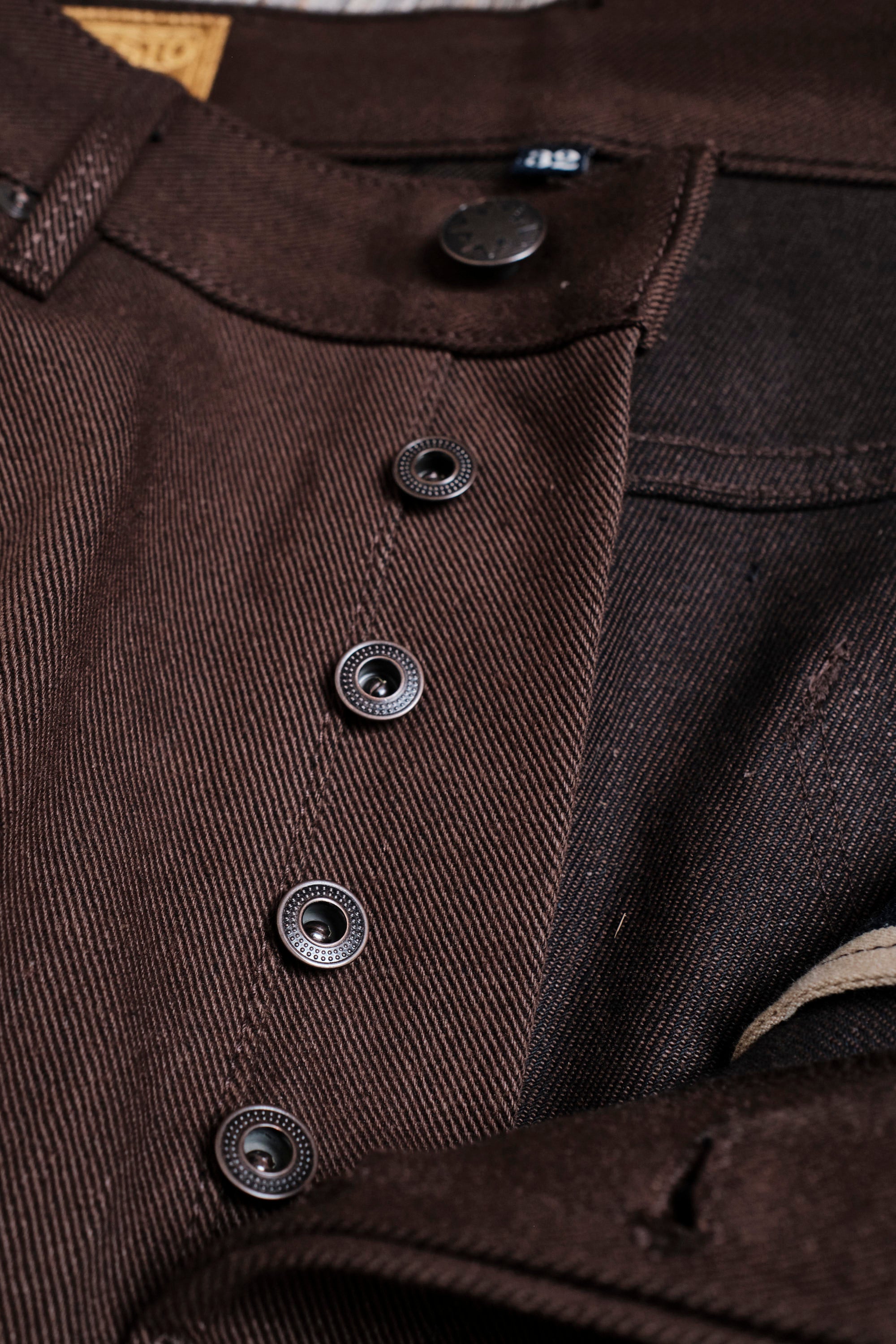 Modesto 15 Ounce Dark Brown Denim