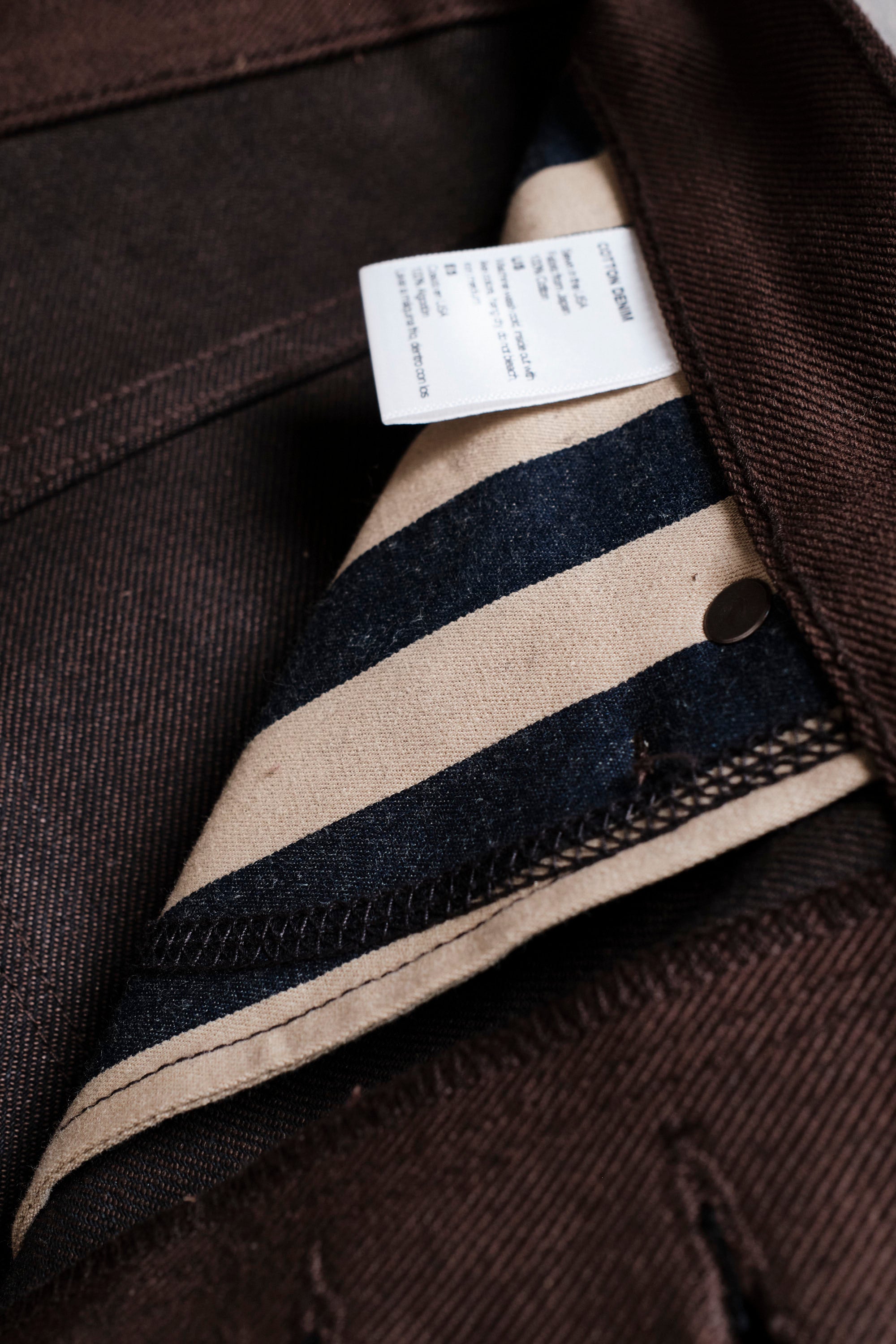 Modesto 15 Ounce Dark Brown Denim