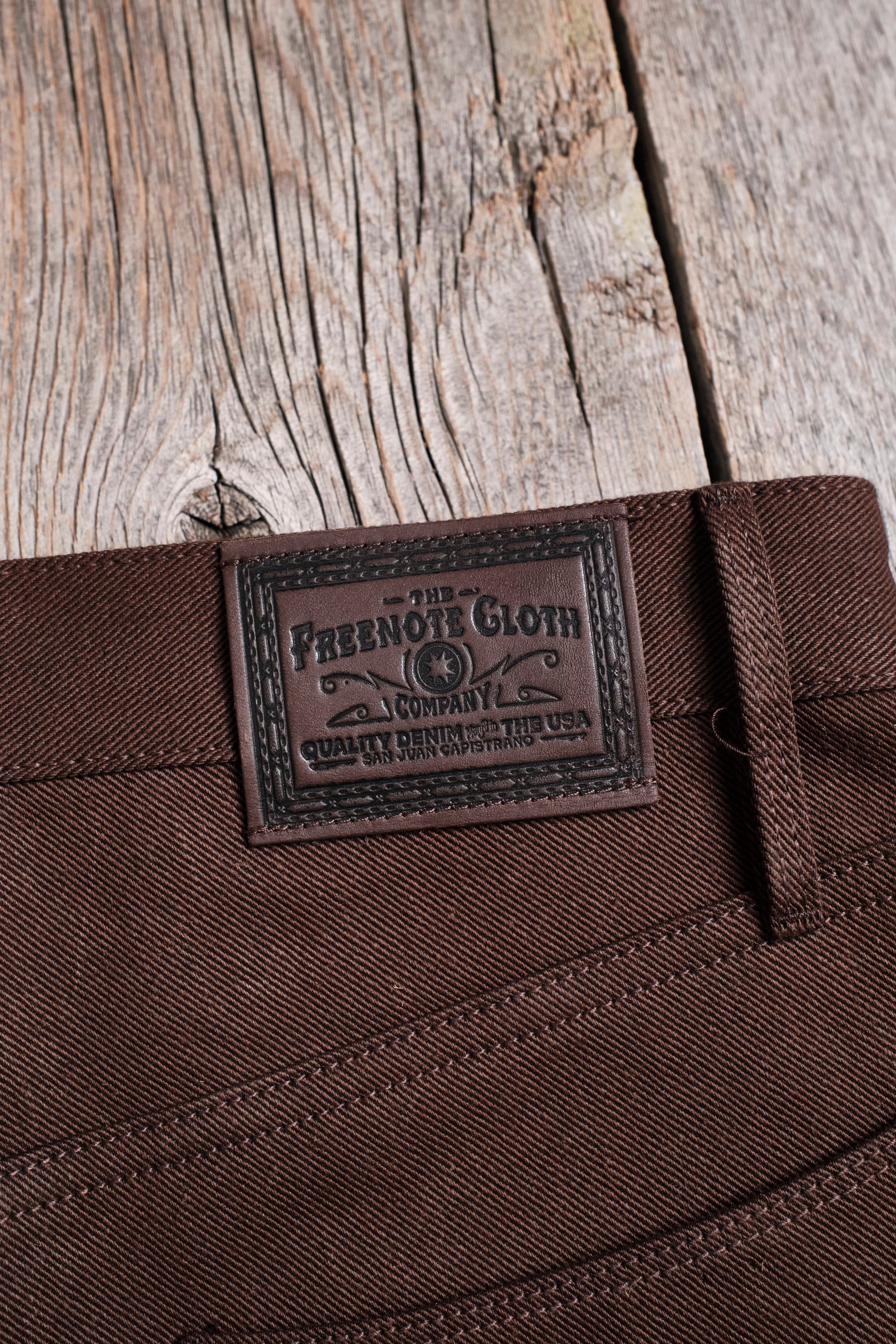 Modesto 15 Ounce Dark Brown Denim