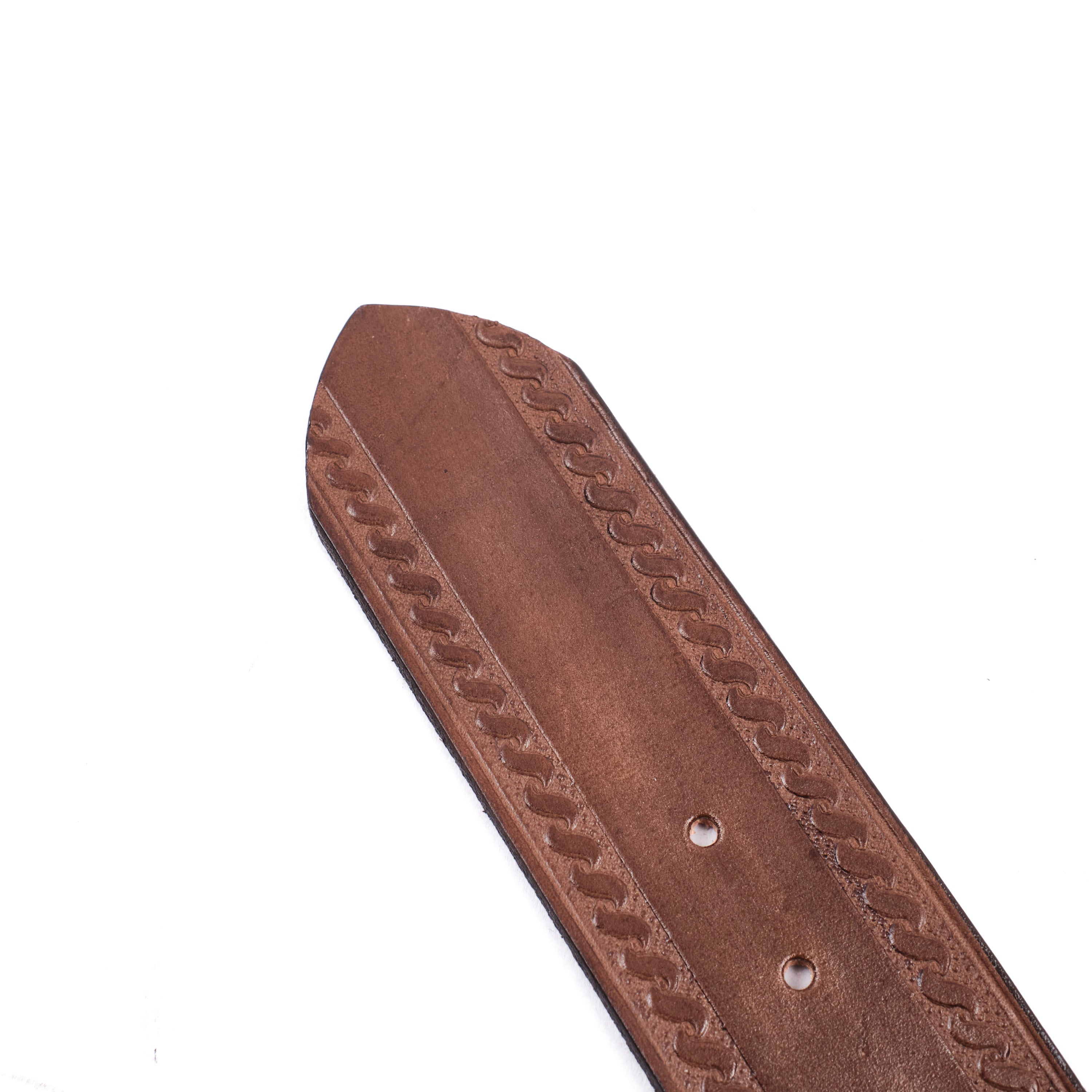 Codina Leather - Serpentine Spotted Garrison Belt Brown