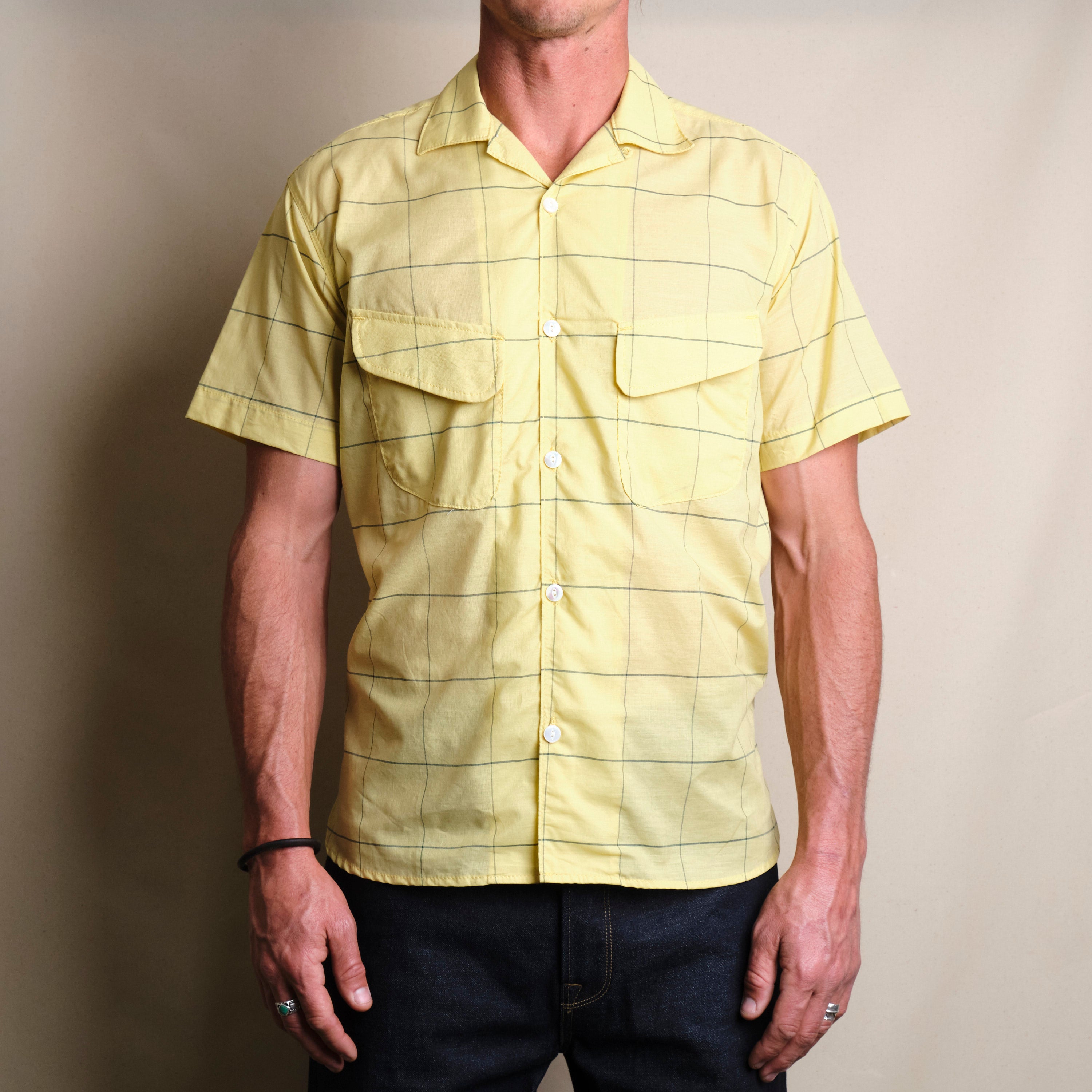 Dean Double Pocket Yellow Check