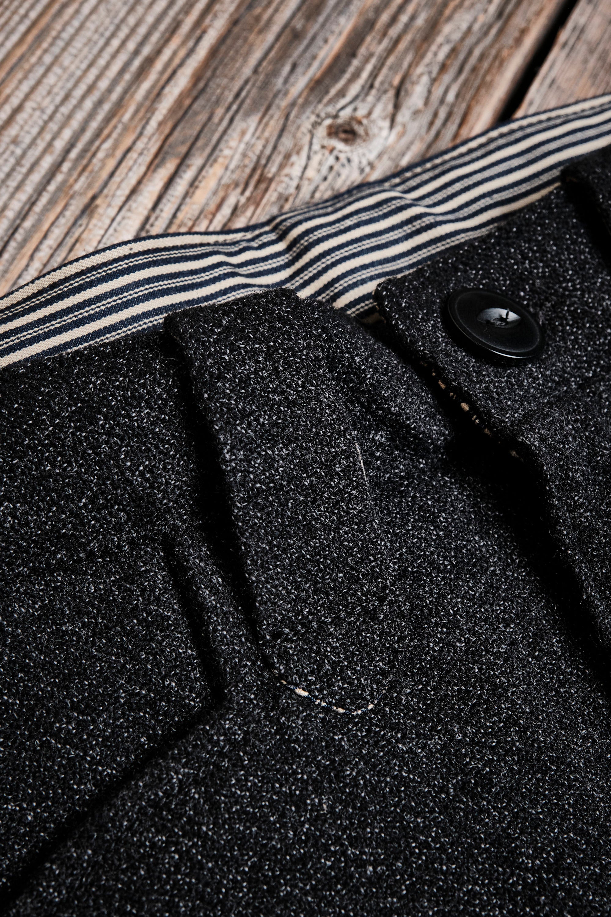 Duster Pant Black Wool