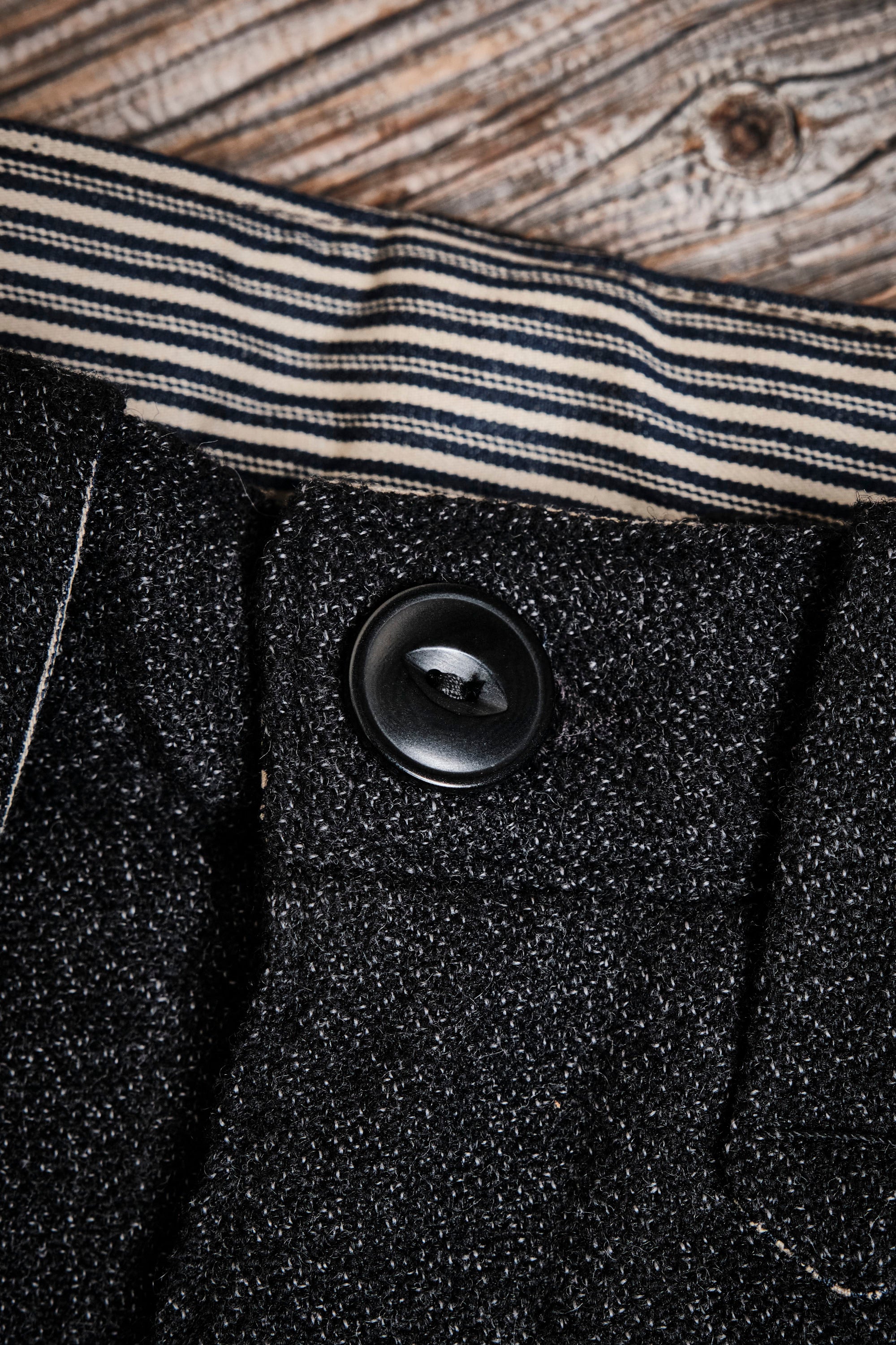 Duster Pant Black Wool