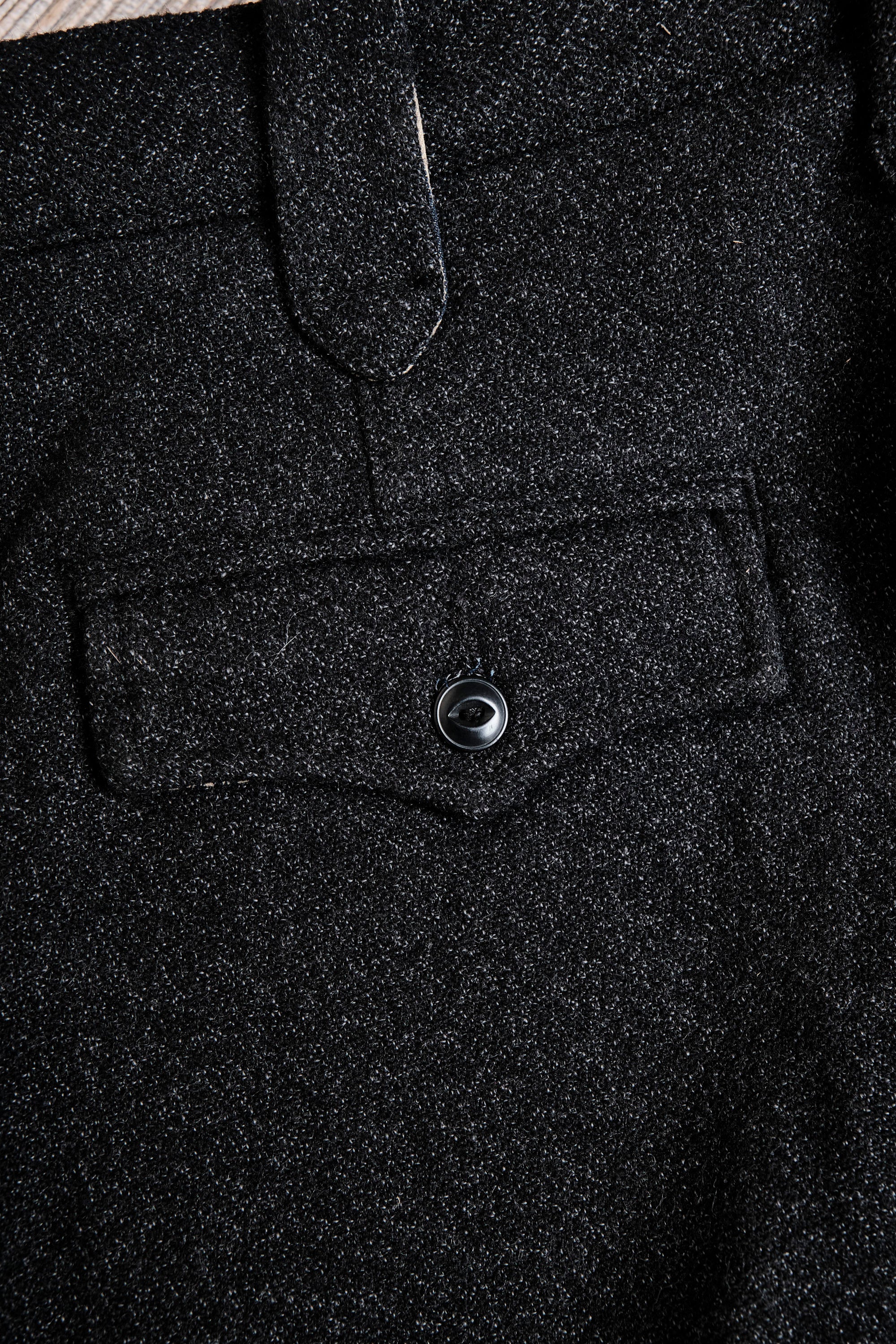 Duster Pant Black Wool