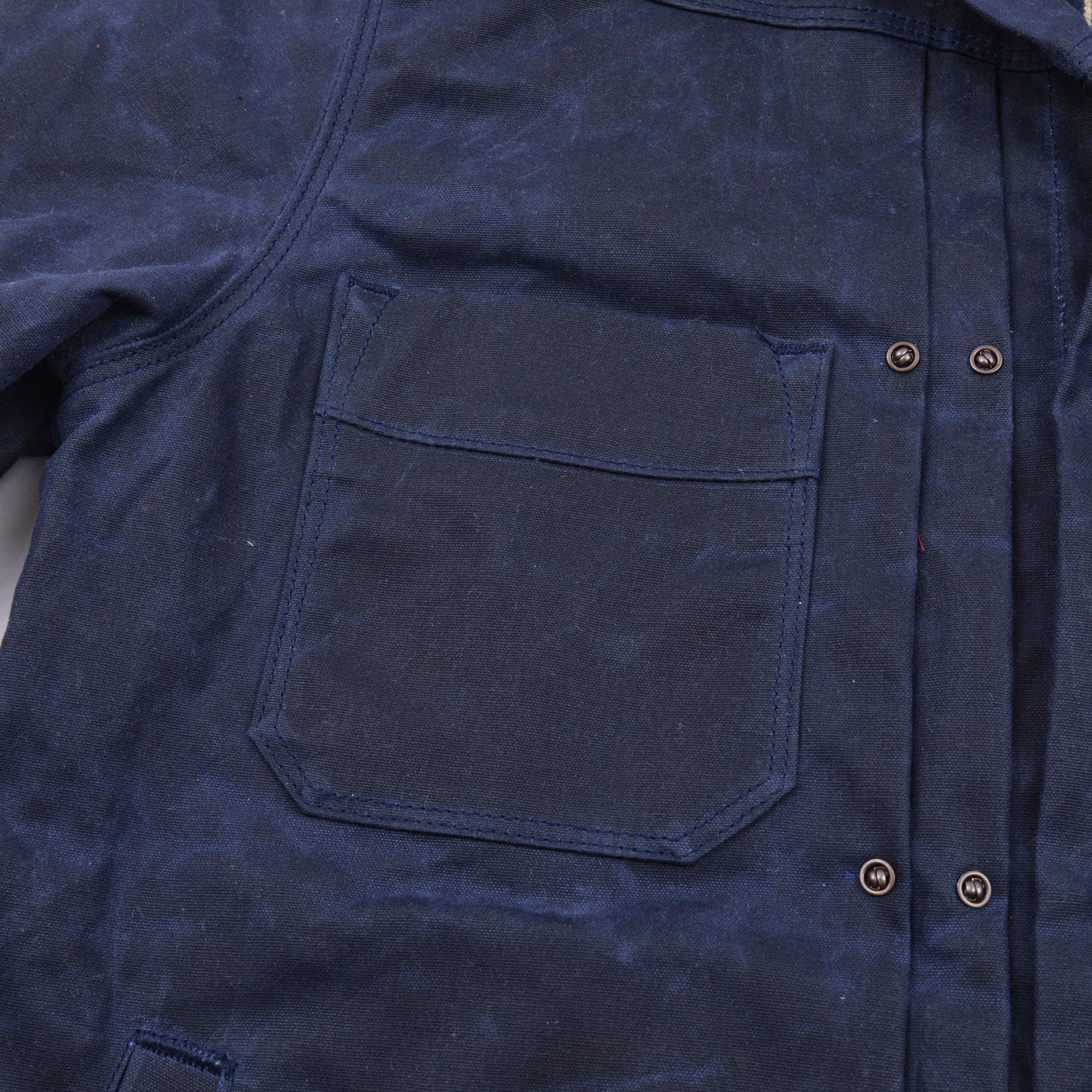 Riders Jacket Waxed Canvas Navy