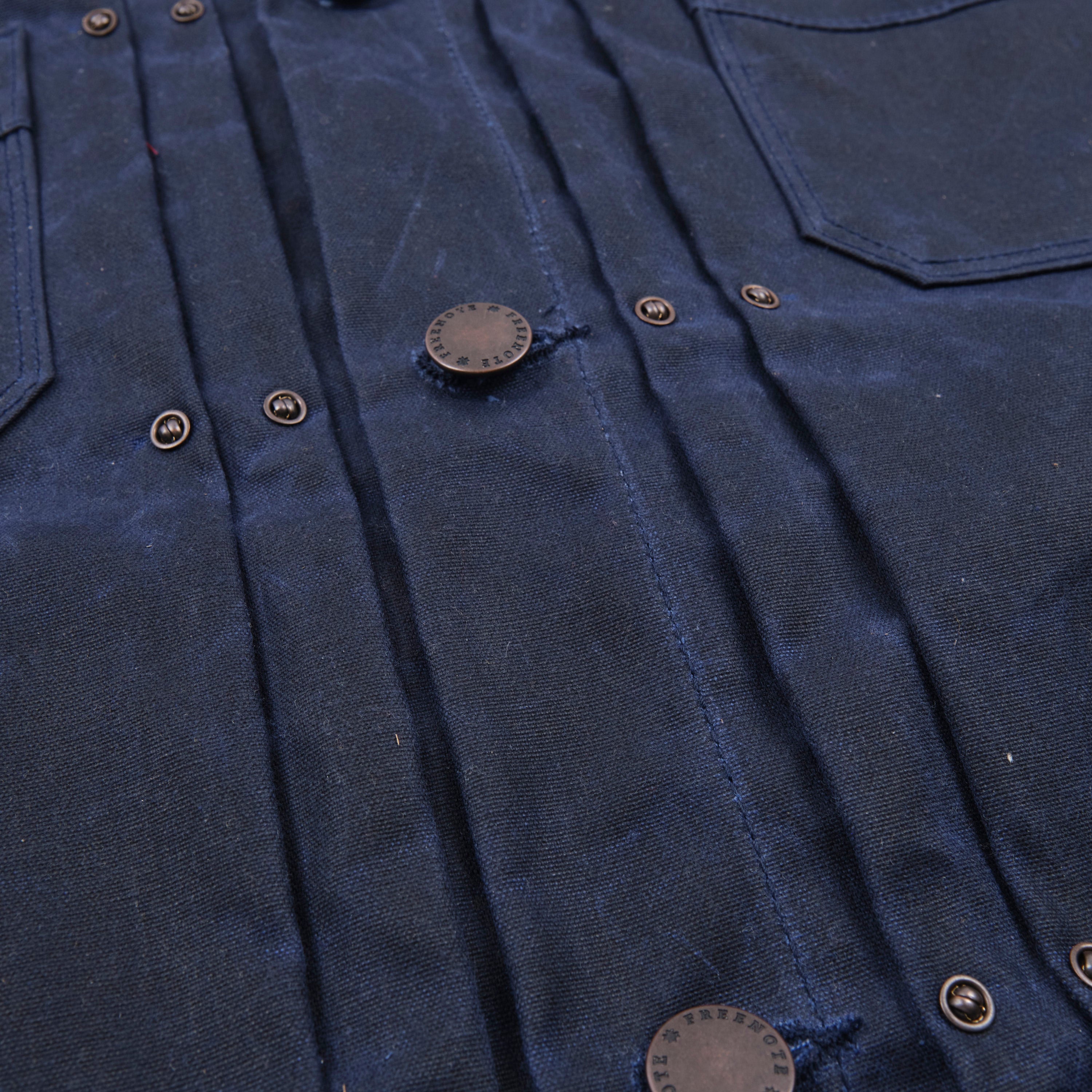 Riders Jacket Waxed Canvas Navy