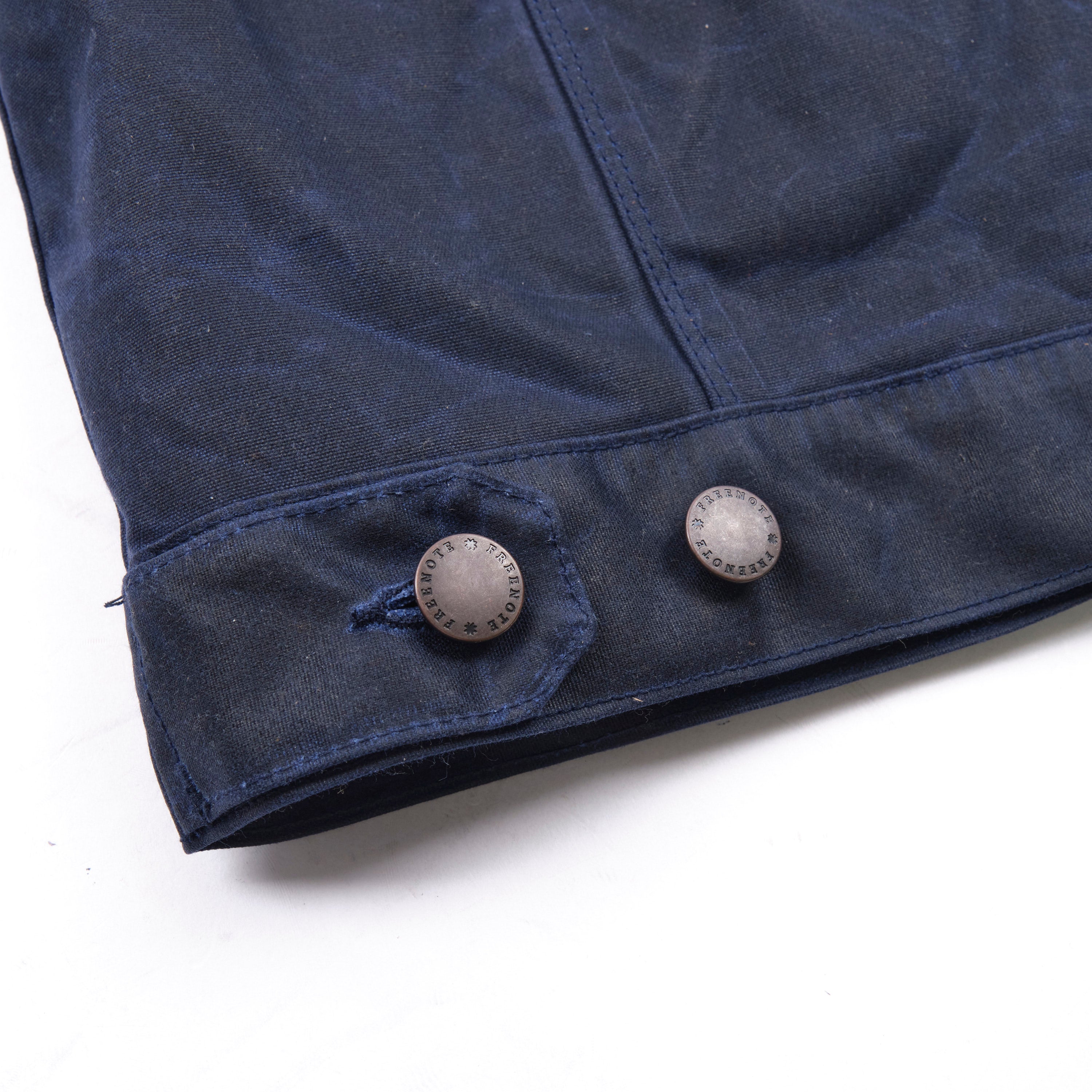 Riders Jacket Waxed Canvas Navy