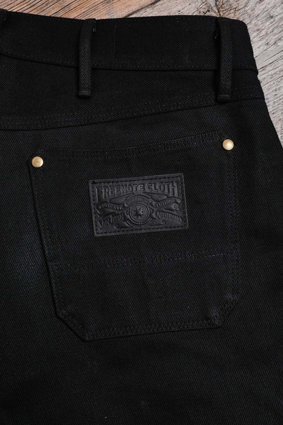 Wilkes Riders Cut 15.75 Ounce Black Denim