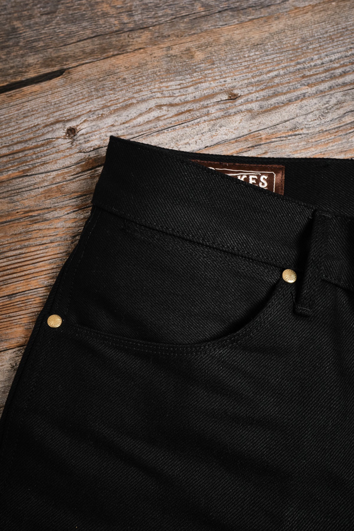 Wilkes Riders Cut 15.75 Ounce Black Denim