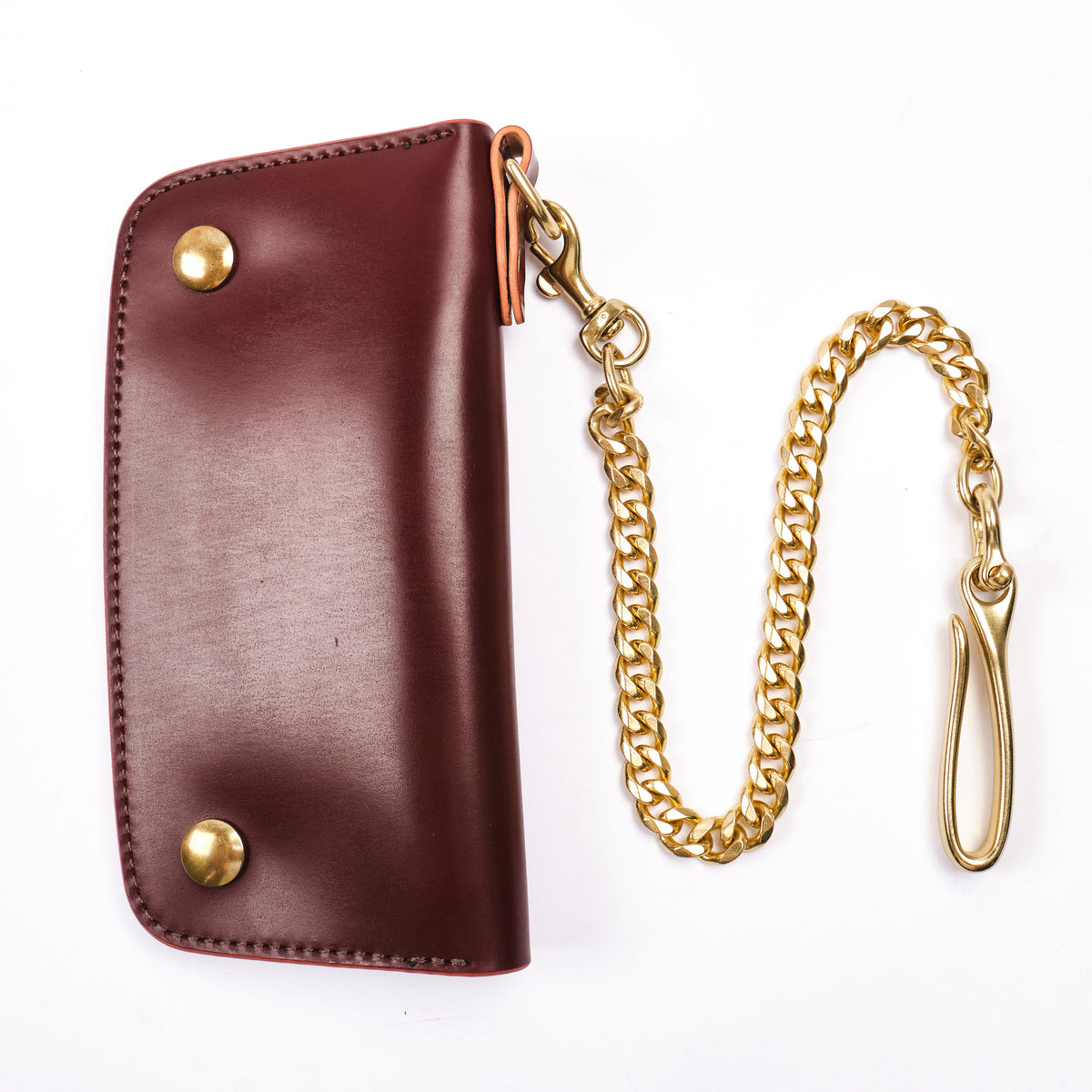 GOLDEN AGE SUPPLY CO. - MARYAM SHELL CORDOVAN RUGGINE - TRUCKER WALLET