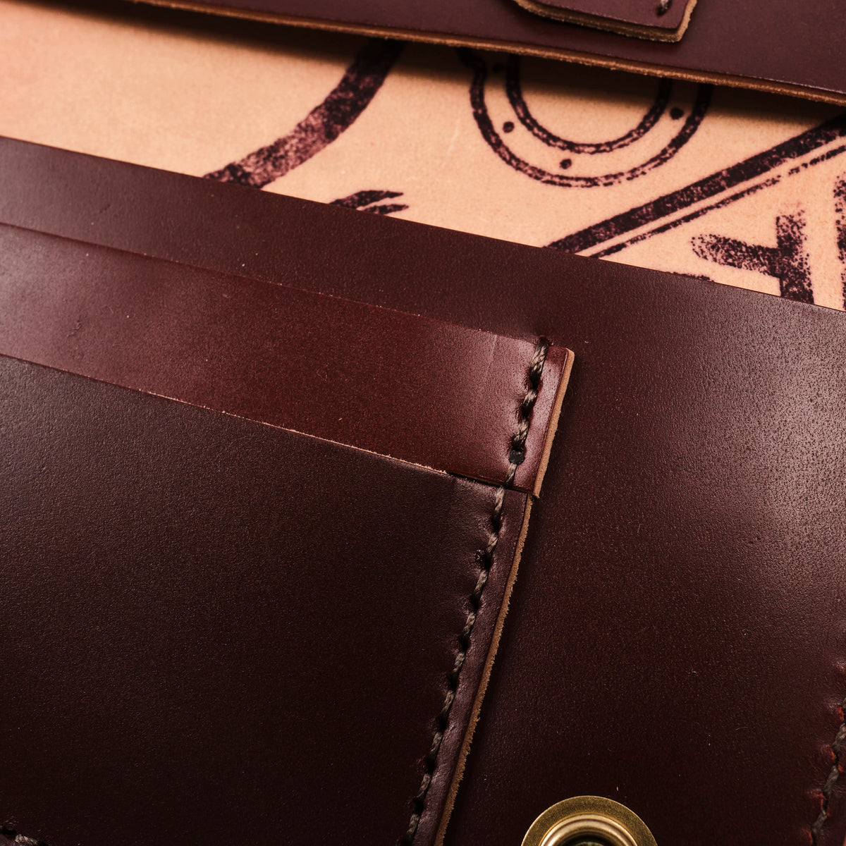 GOLDEN AGE SUPPLY CO. - MARYAM SHELL CORDOVAN RUGGINE - TRUCKER WALLET