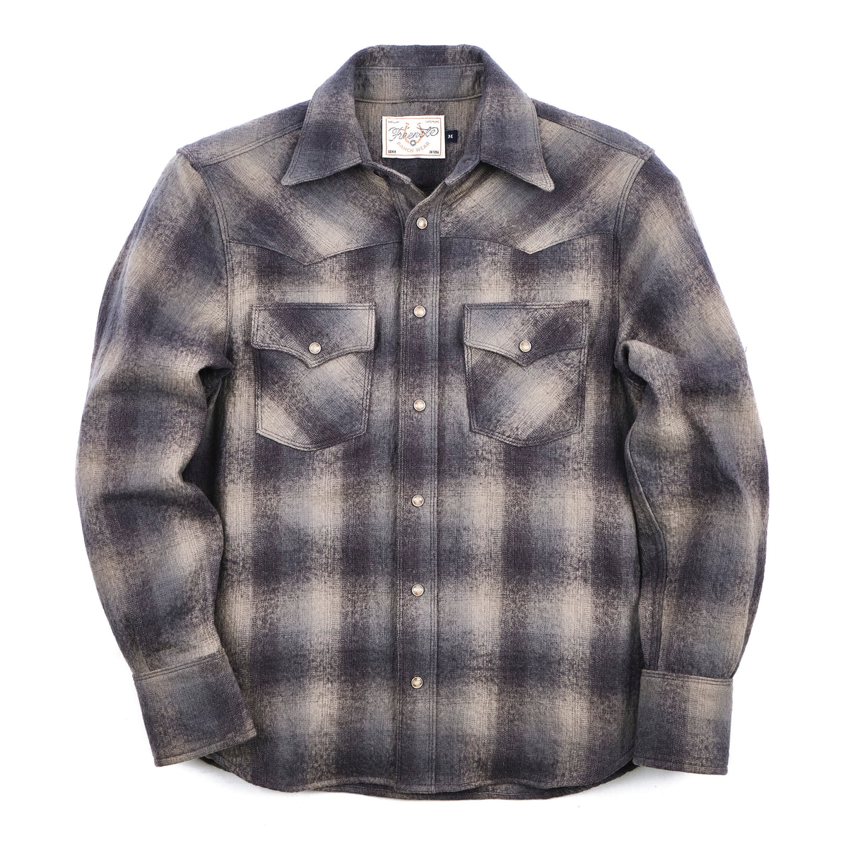 Western Scout Charcoal Shadow Plaid