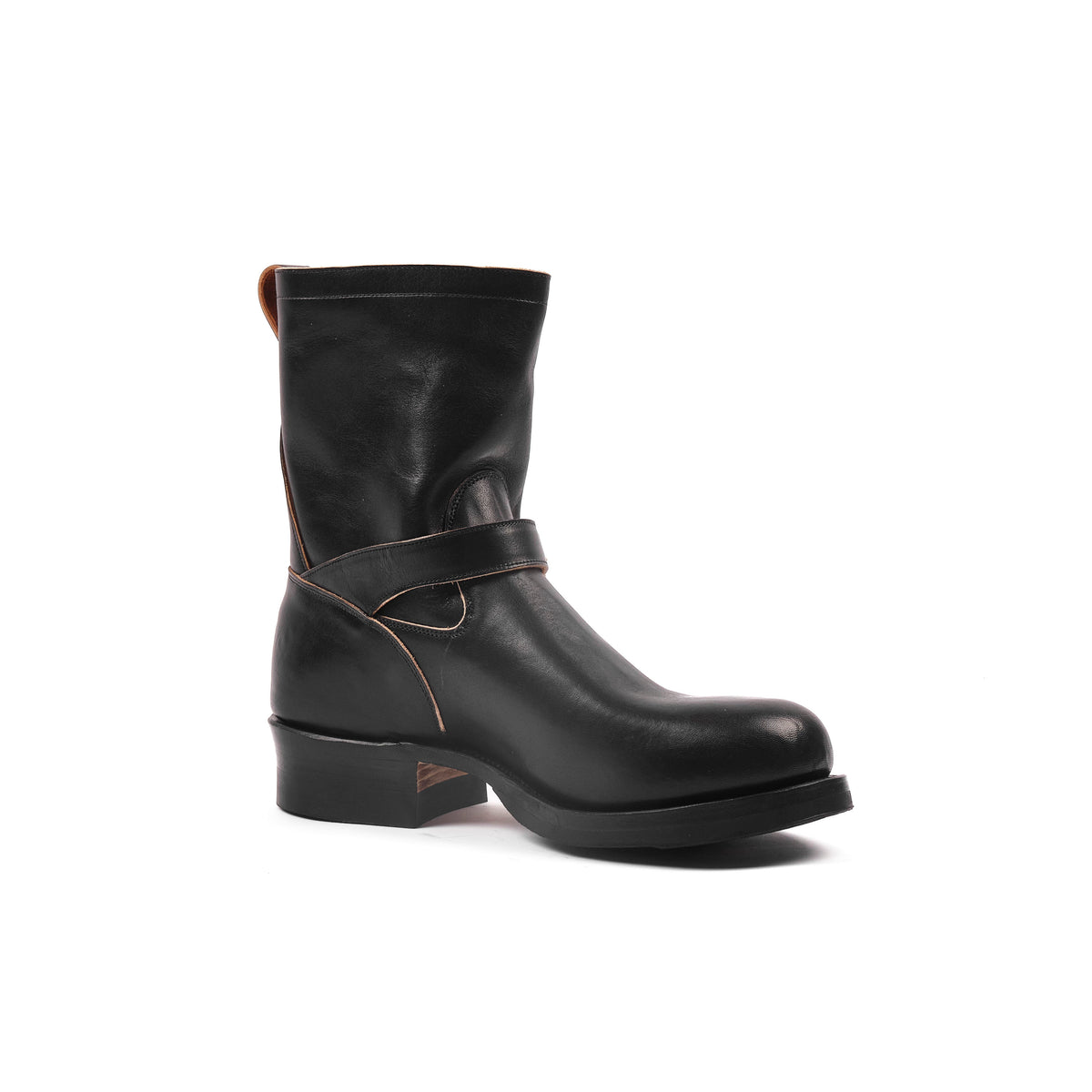VIBERG ENGINEER BOOT - 2005 LAST - MARYAM NERO VACCHETTA LUCIDA