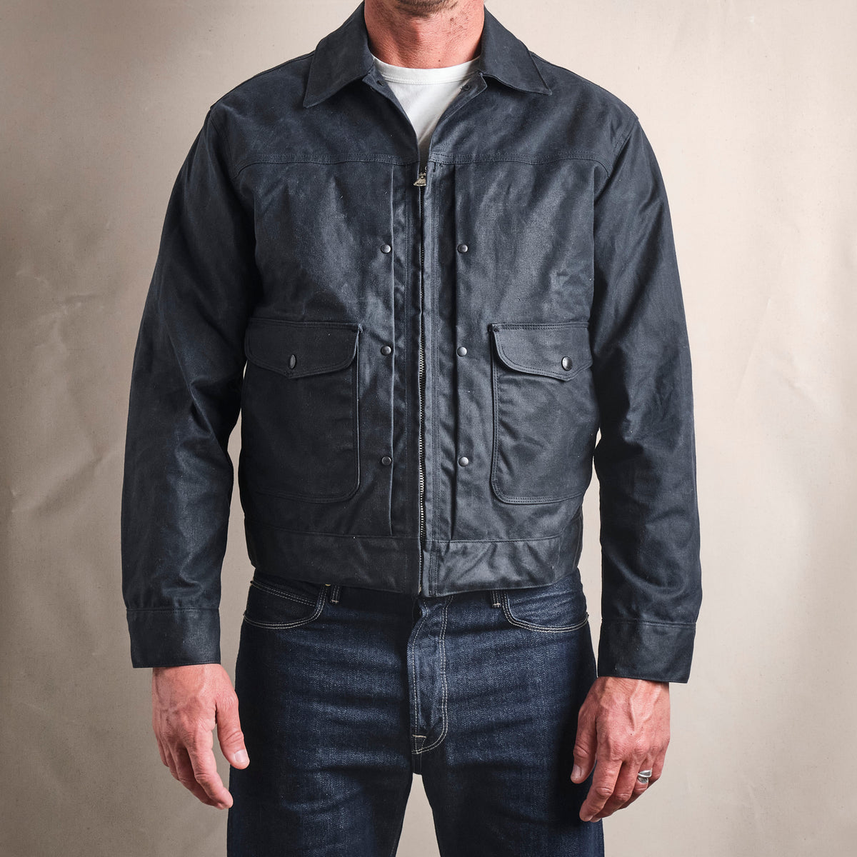 Faro Jacket 10 Ounce Black Waxed Canvas