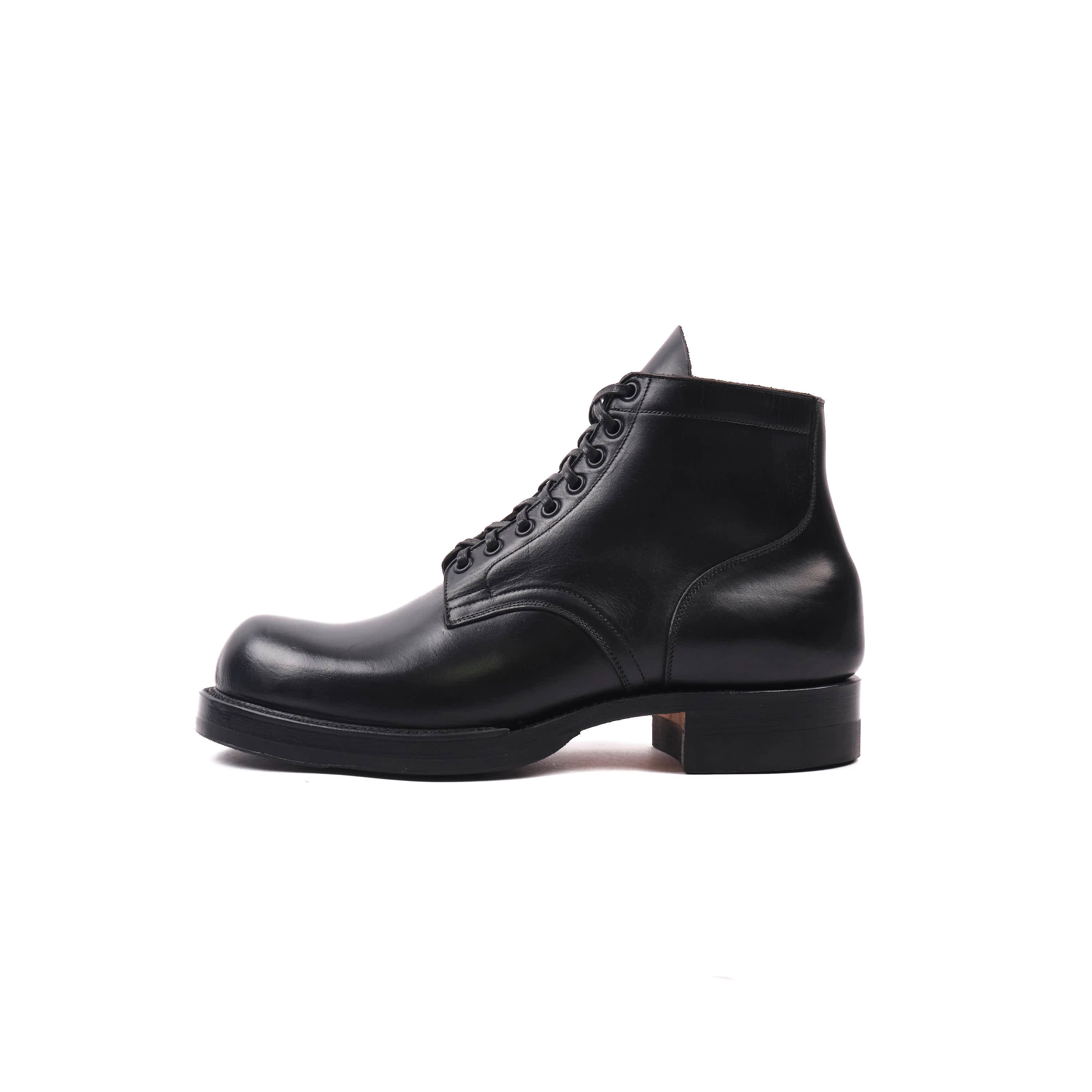 FREENOTE CLOTH X VIBERG SERVICE BOOT - HORWEEN BLACK STRUCK THROUGH CHROMEXCEL