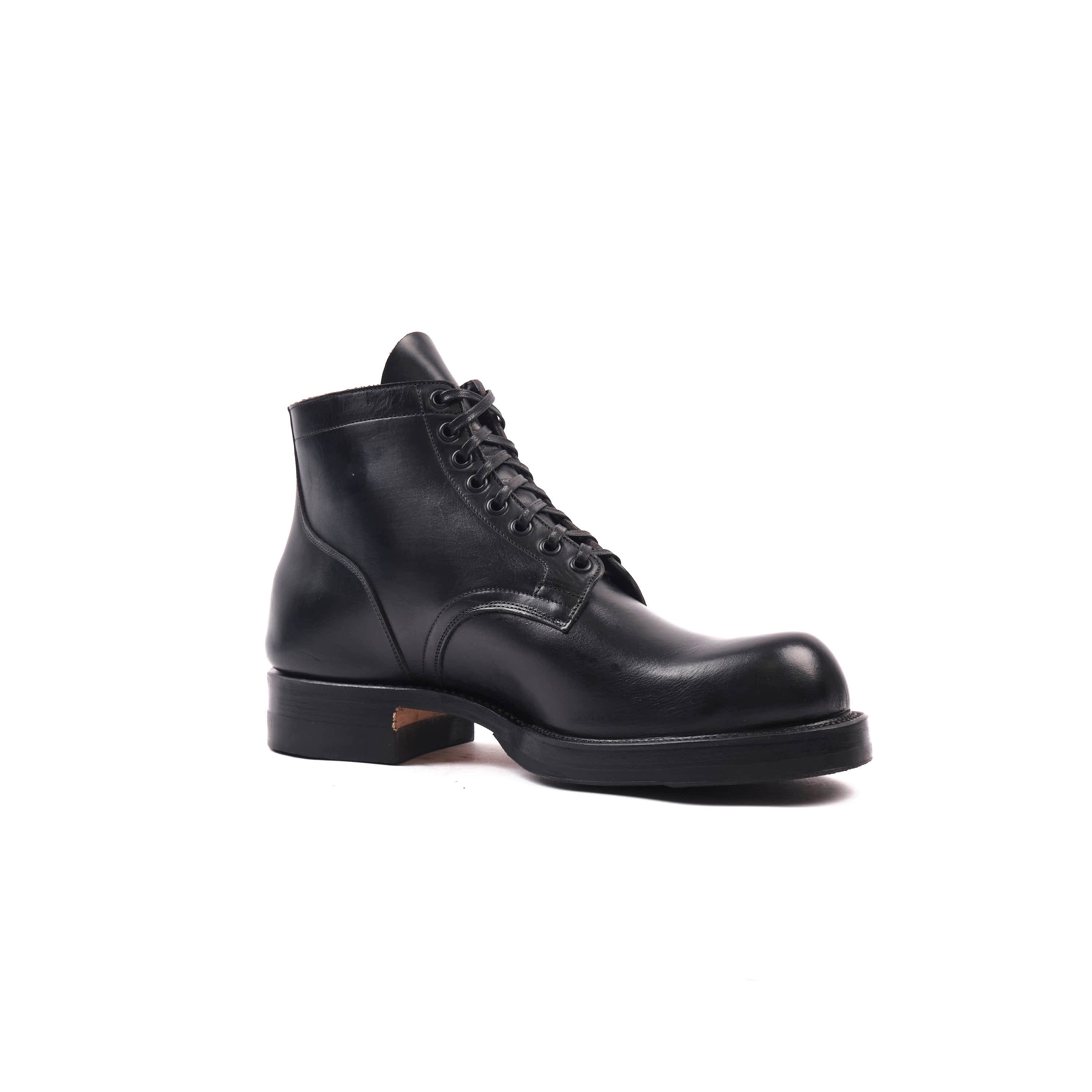 FREENOTE CLOTH X VIBERG SERVICE BOOT - HORWEEN BLACK STRUCK THROUGH CHROMEXCEL
