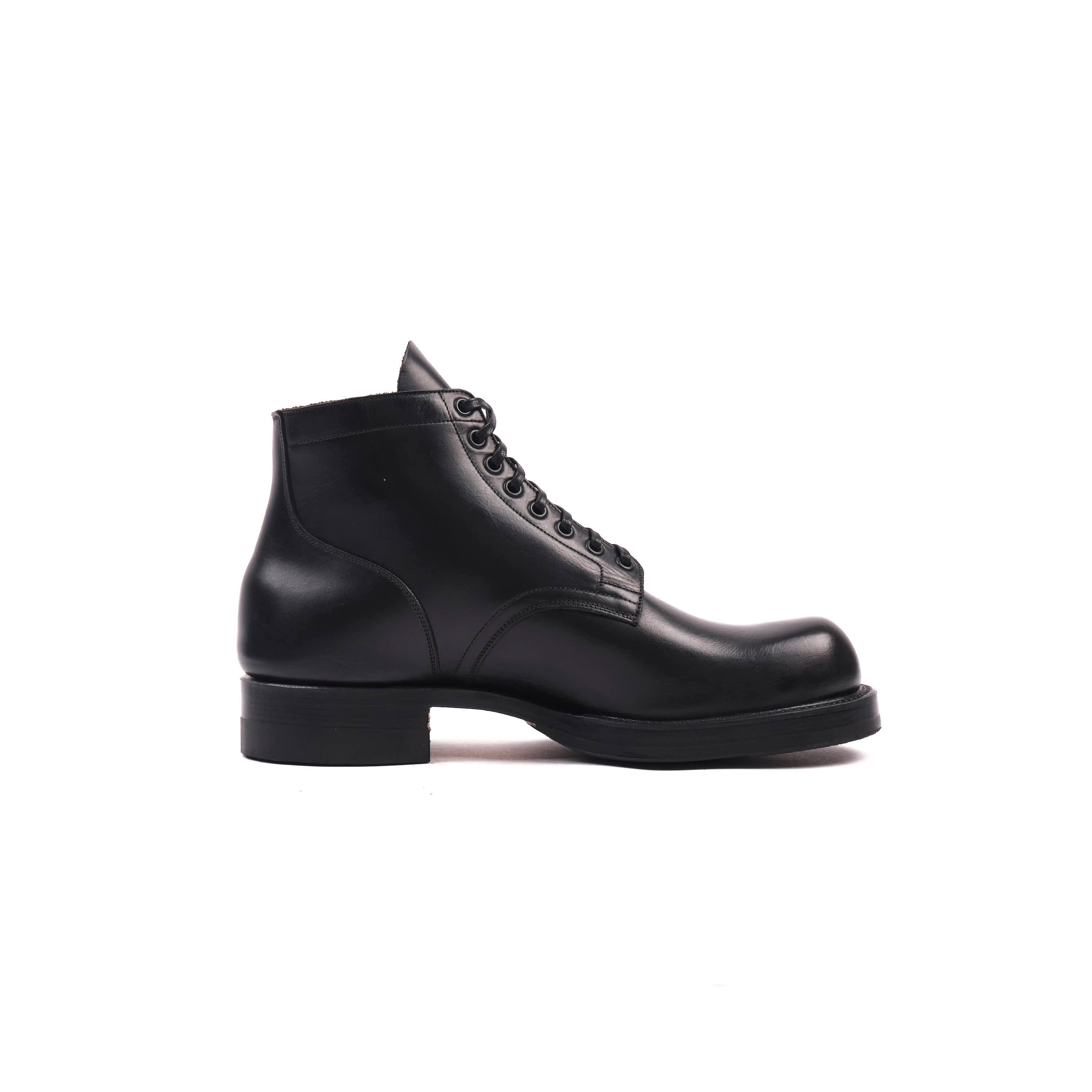 FREENOTE CLOTH X VIBERG SERVICE BOOT - HORWEEN BLACK STRUCK THROUGH CHROMEXCEL