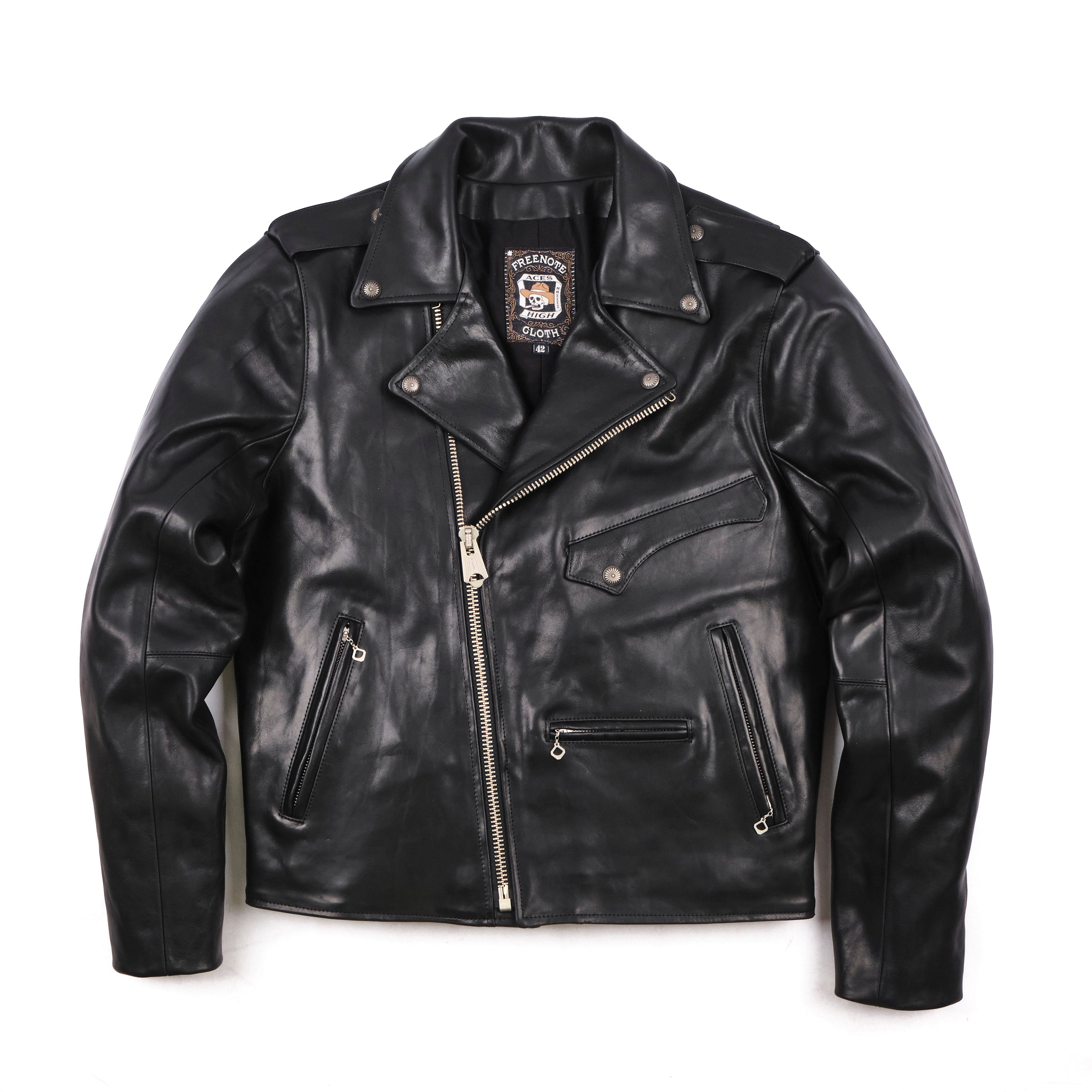 Mooch Moto Jacket Black Bull Leather