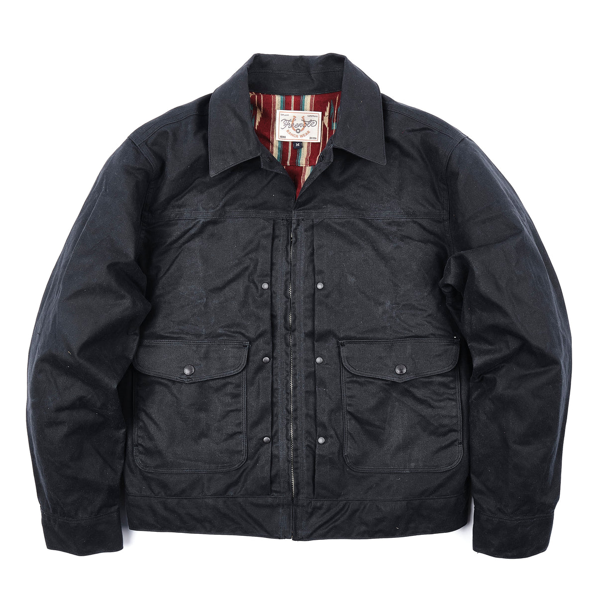 Faro Jacket 10 Ounce Black Waxed Canvas