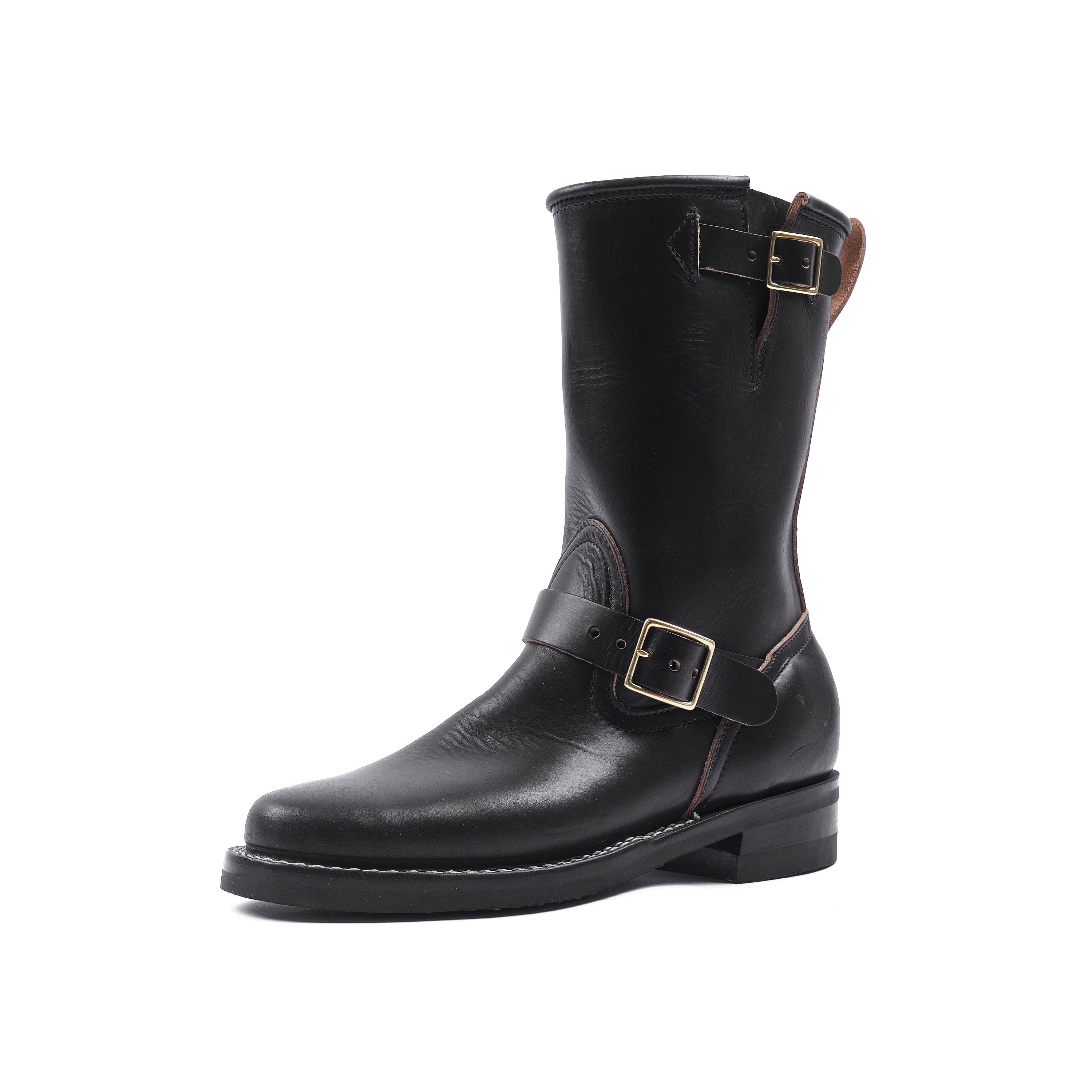 NICKS BOOTS - THE BRAKEMAN 1925 ENGINEER - HORWEEN BLACK CHROMEXCEL