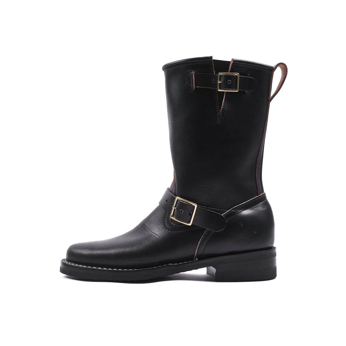 NICKS BOOTS - THE BRAKEMAN 1925 ENGINEER - HORWEEN BLACK CHROMEXCEL
