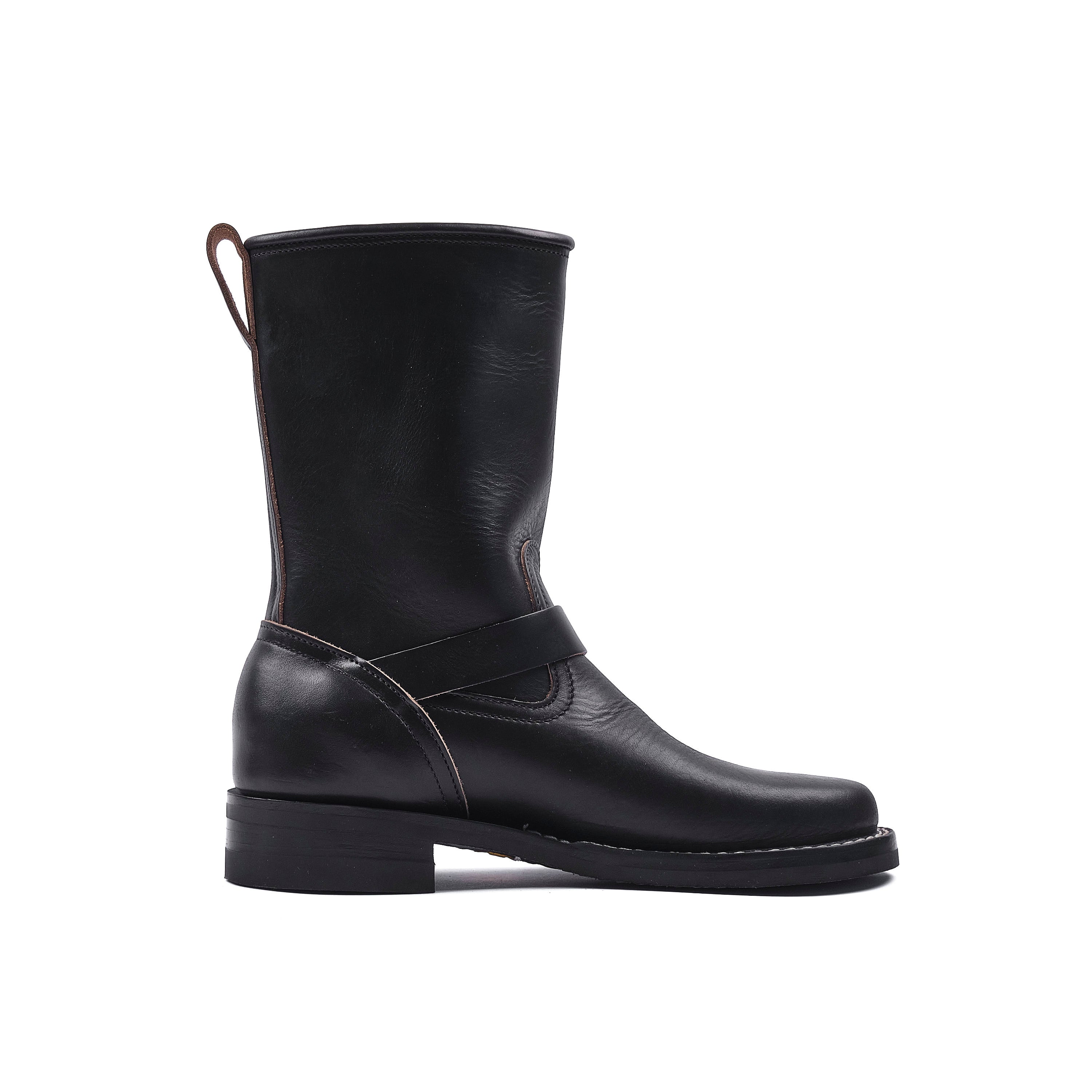 NICKS BOOTS - THE BRAKEMAN 1925 ENGINEER - HORWEEN BLACK CHROMEXCEL