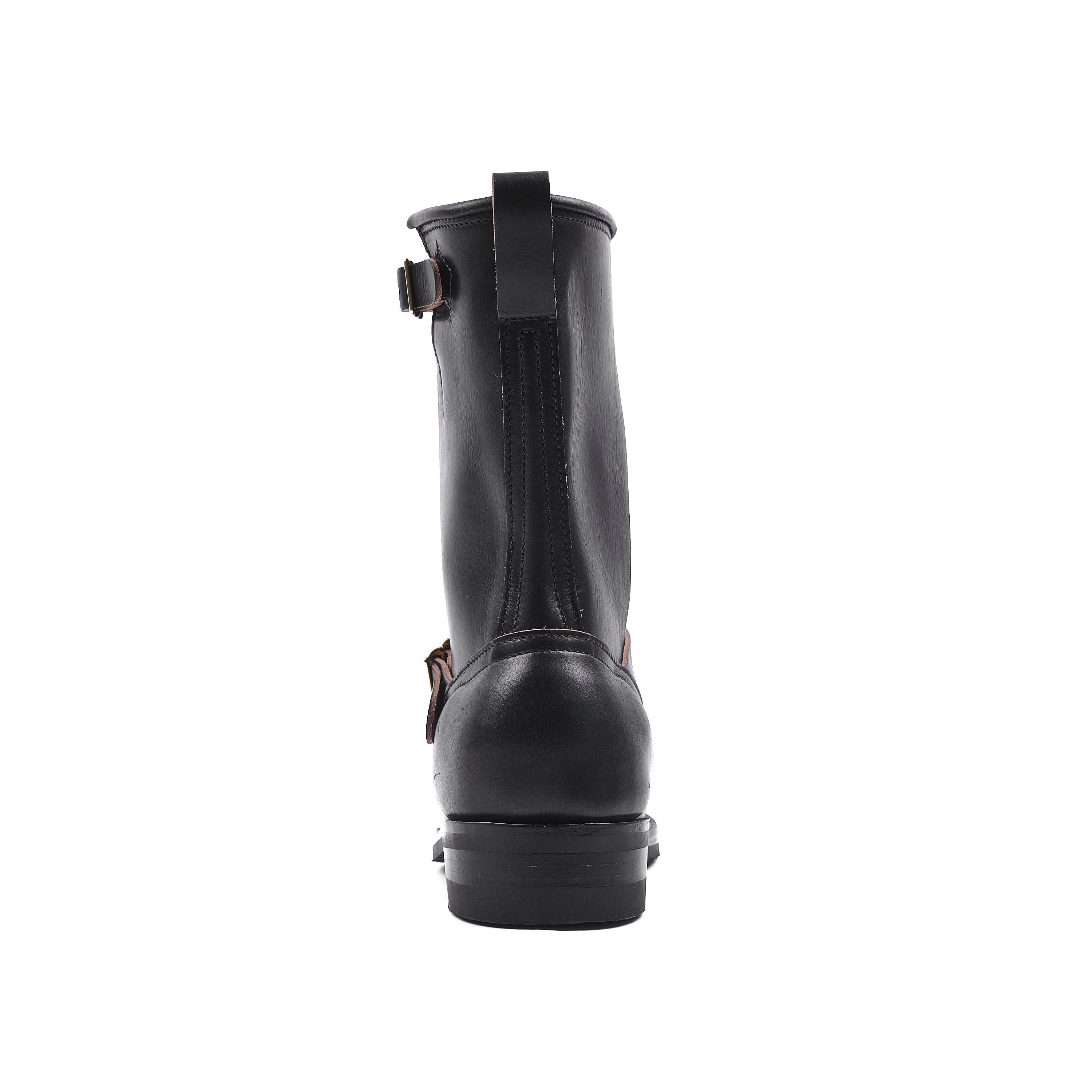 NICKS BOOTS - THE BRAKEMAN 1925 ENGINEER - HORWEEN BLACK CHROMEXCEL