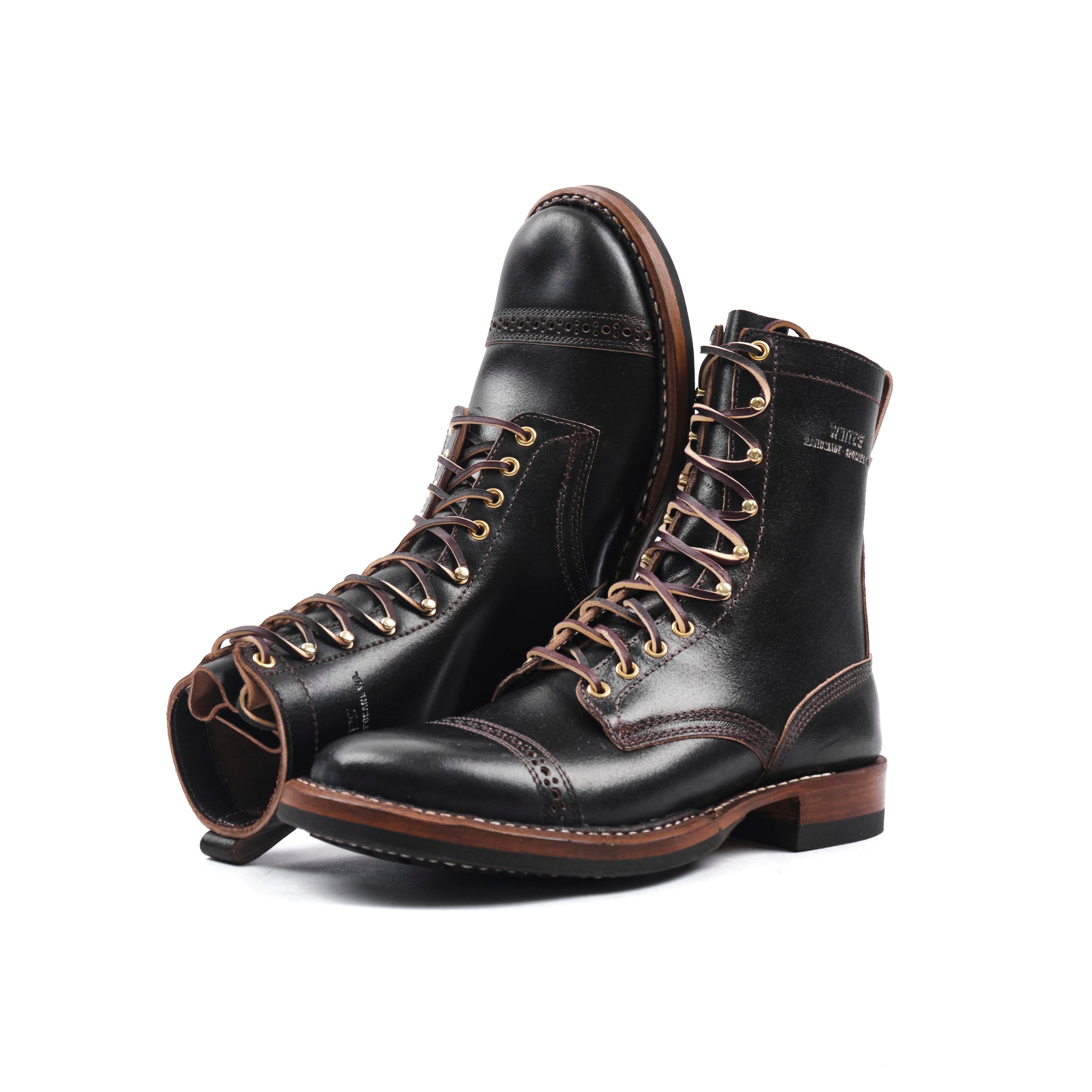 PREORDER - FREENOTE CLOTH X WHITE'S BOOTS - PARATROOPER BOOT - 9338 LAST - HORWEEN BROWN WAXED FLESH