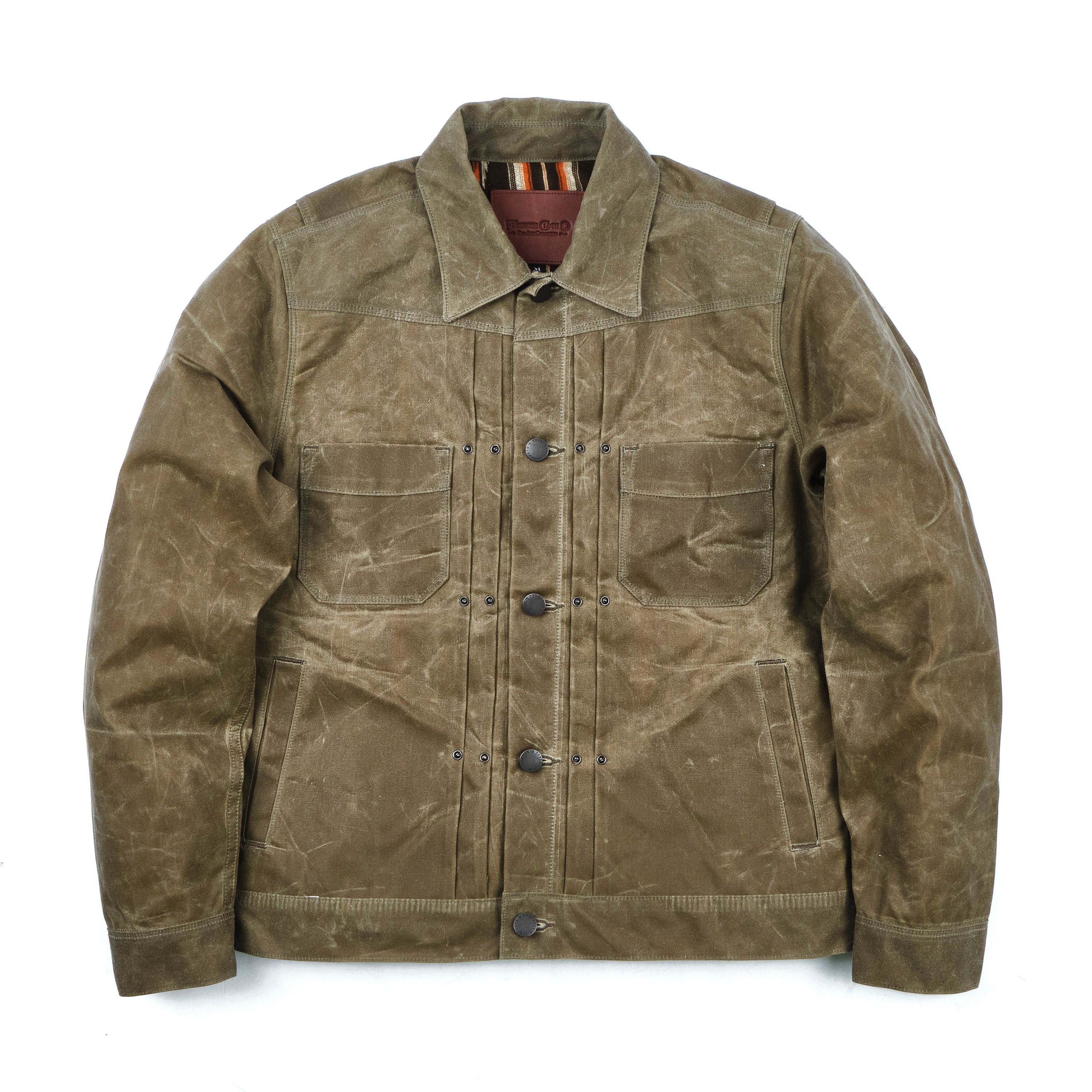 Riders Jacket Waxed Canvas | Tobacco Brown Interior