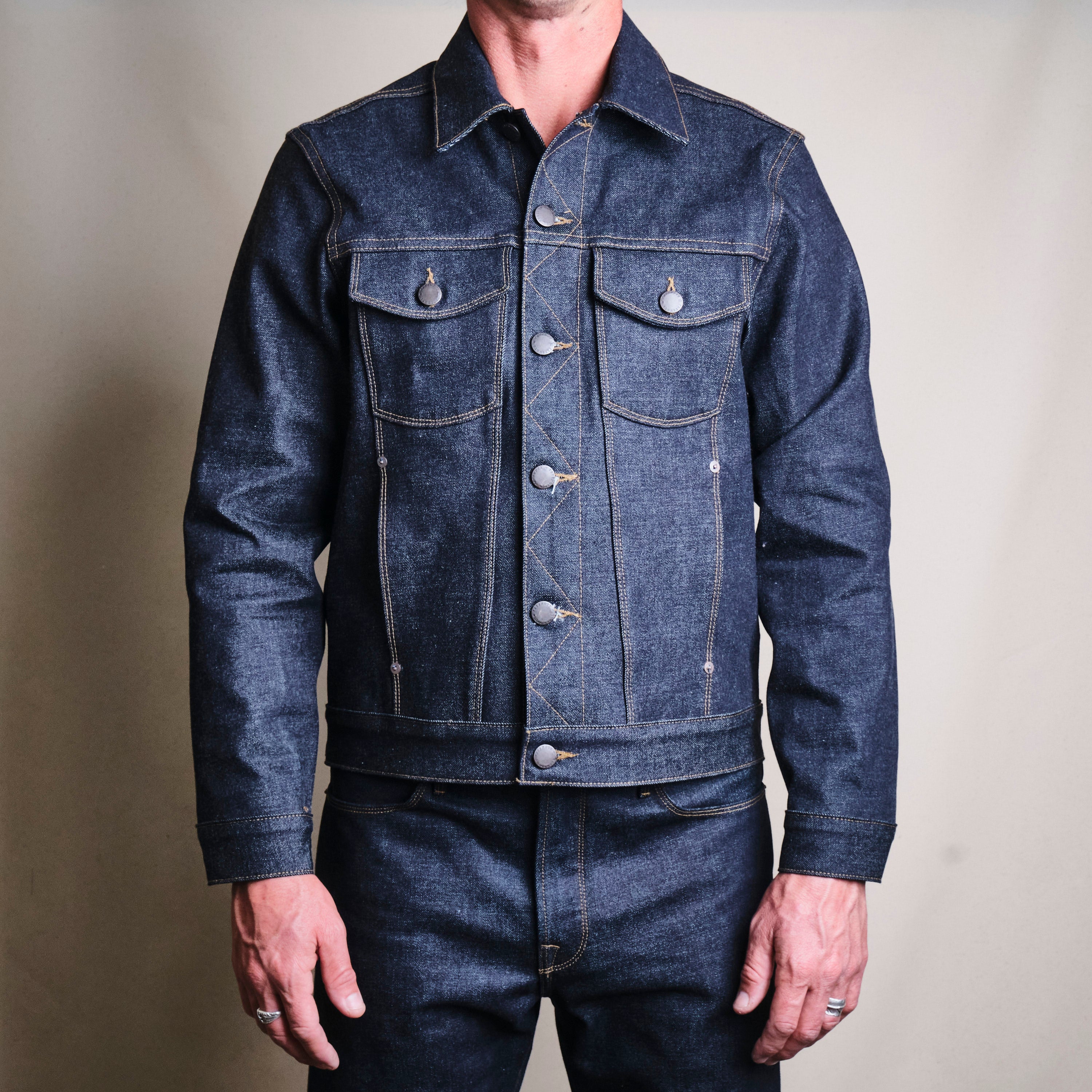 Classic Denim Jacket 15 Ounce Unsinged Denim