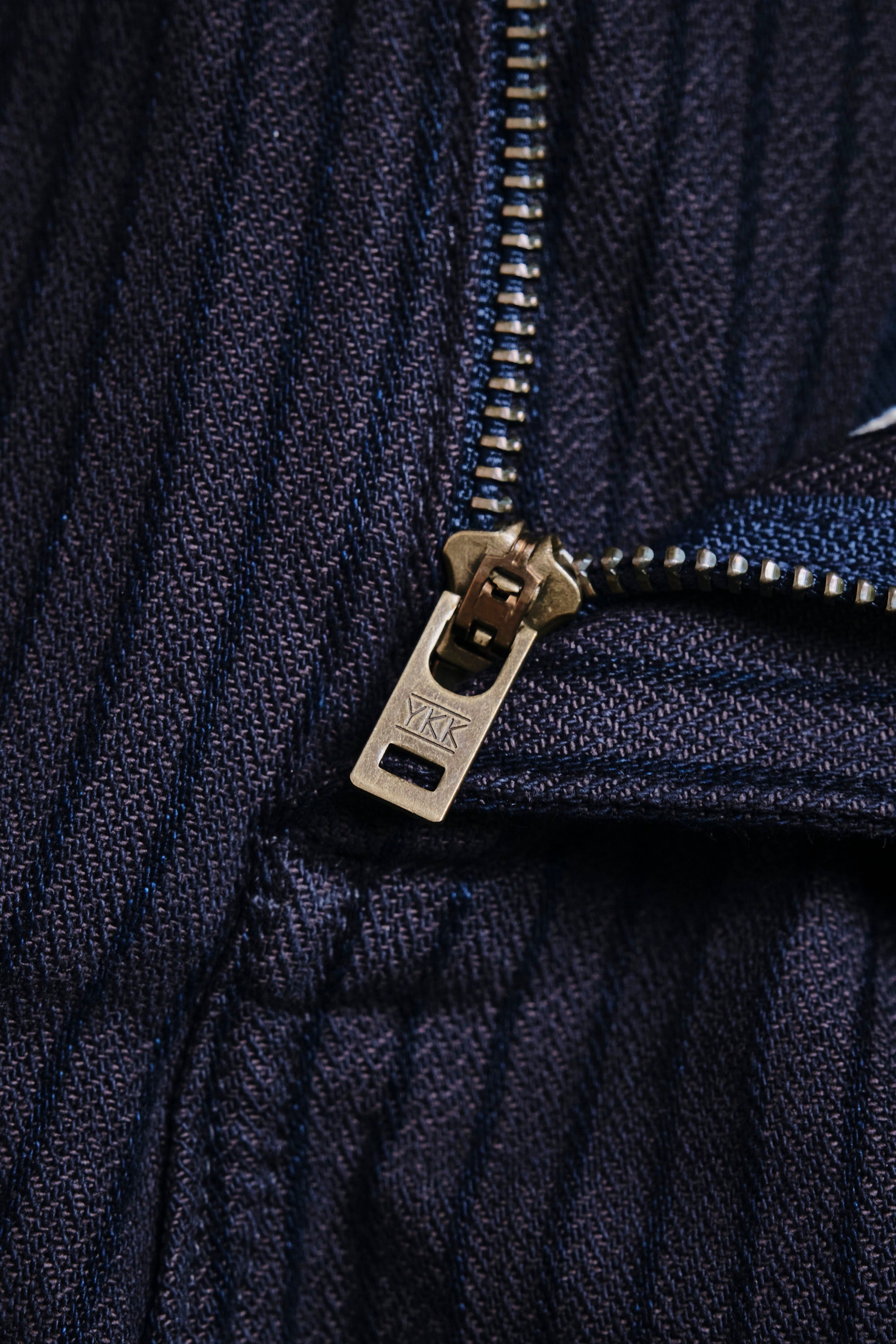 Deck Pant Indigo Herringbone Dobby