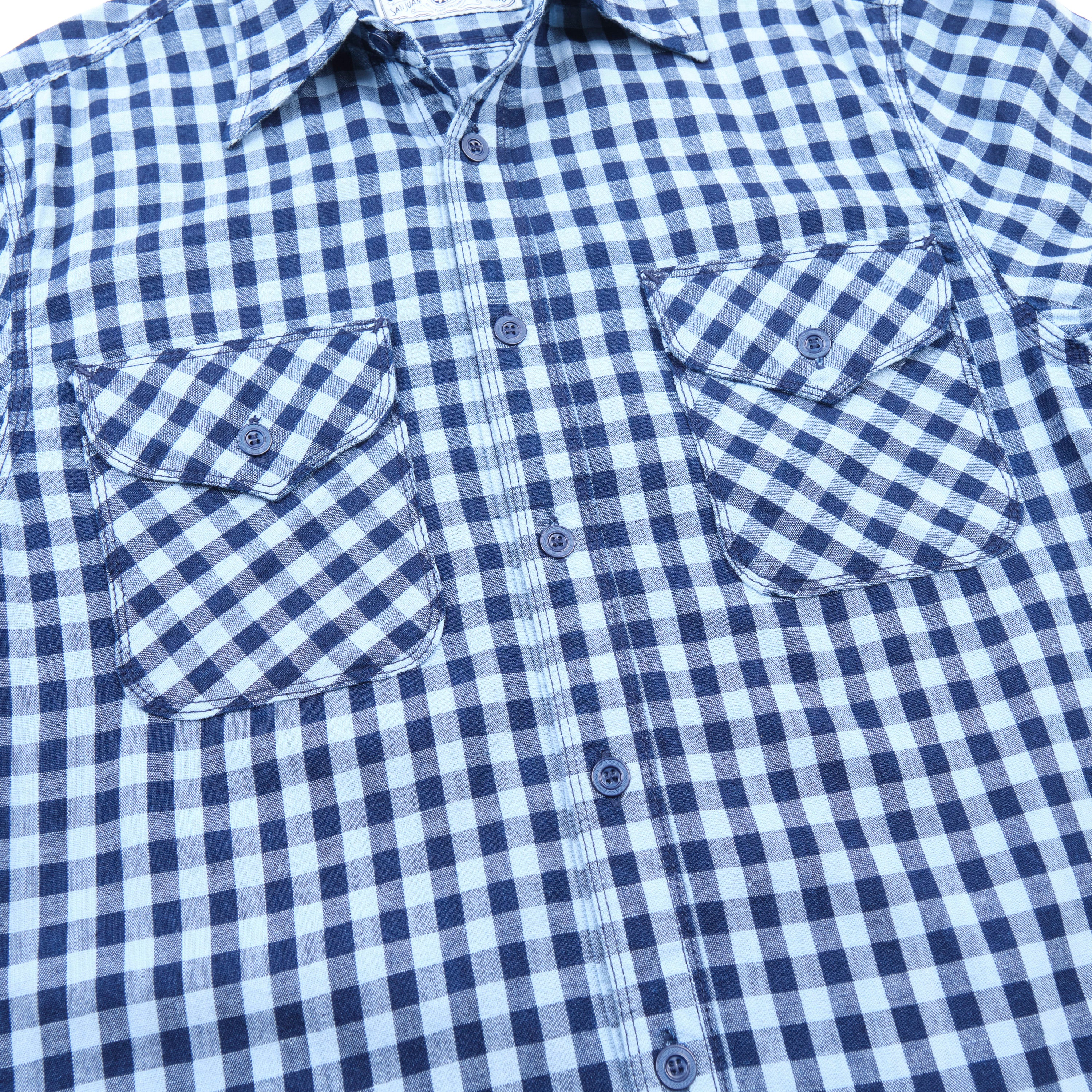 Wells Indigo Gingham