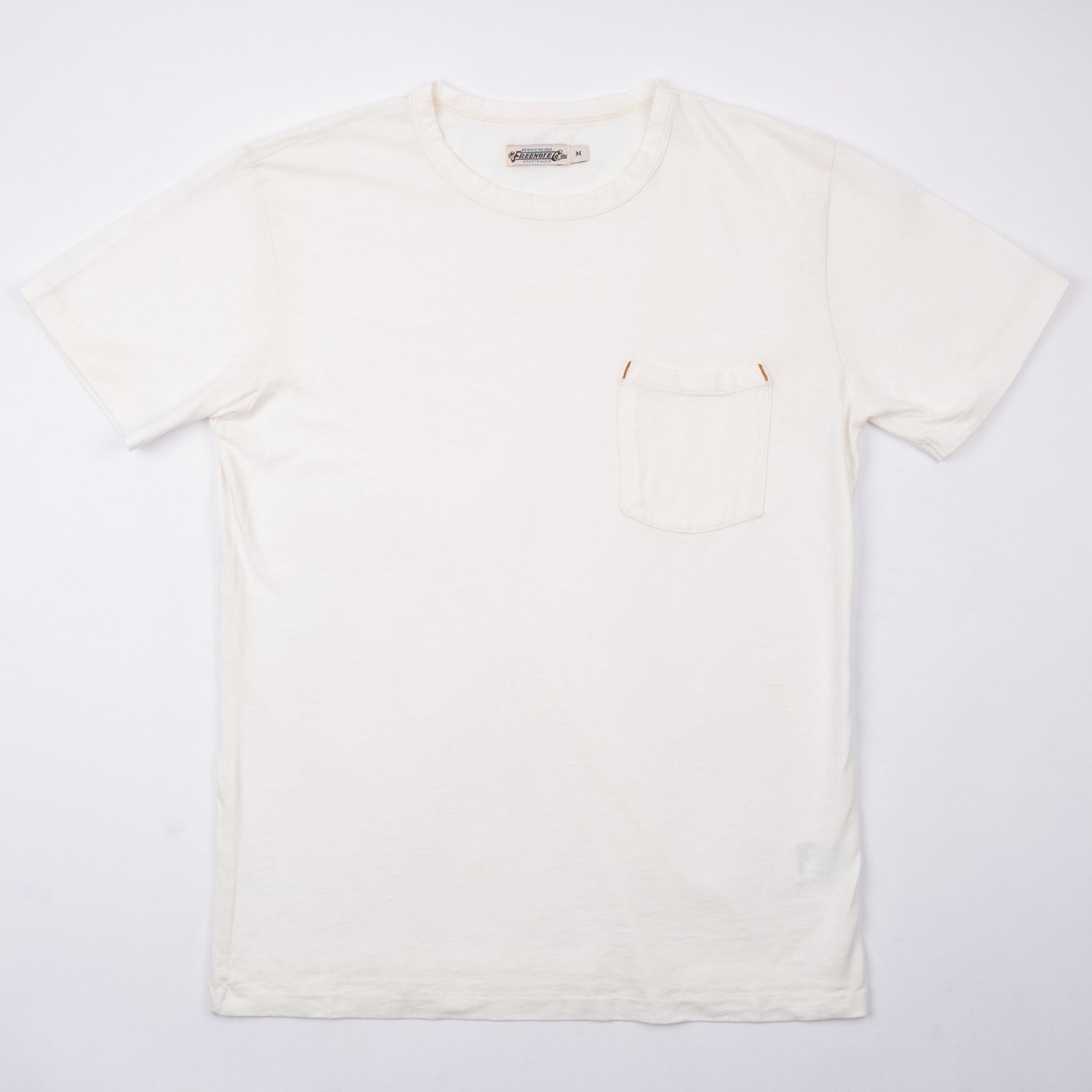 9 Ounce Pocket T-Shirt <span> White </span>