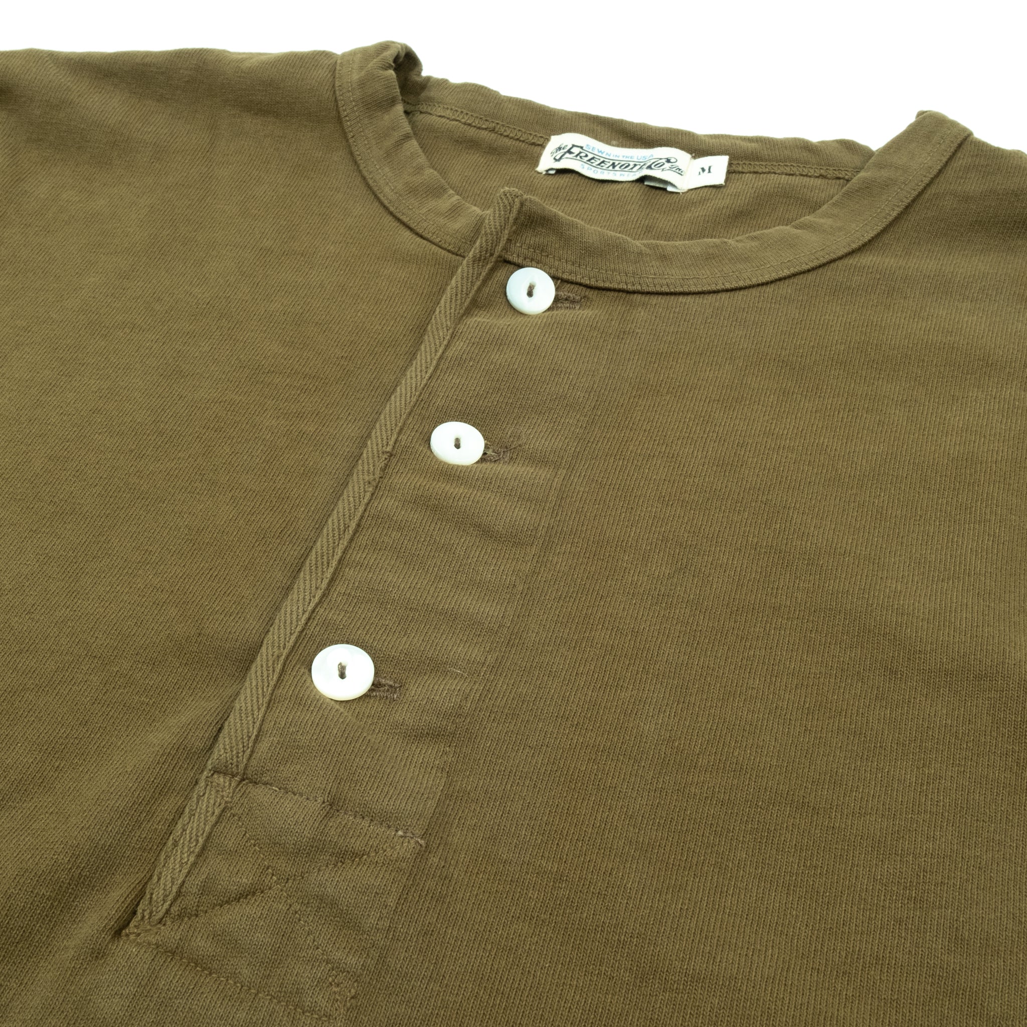 13 Ounce Henley L/S <span>Olive</span>