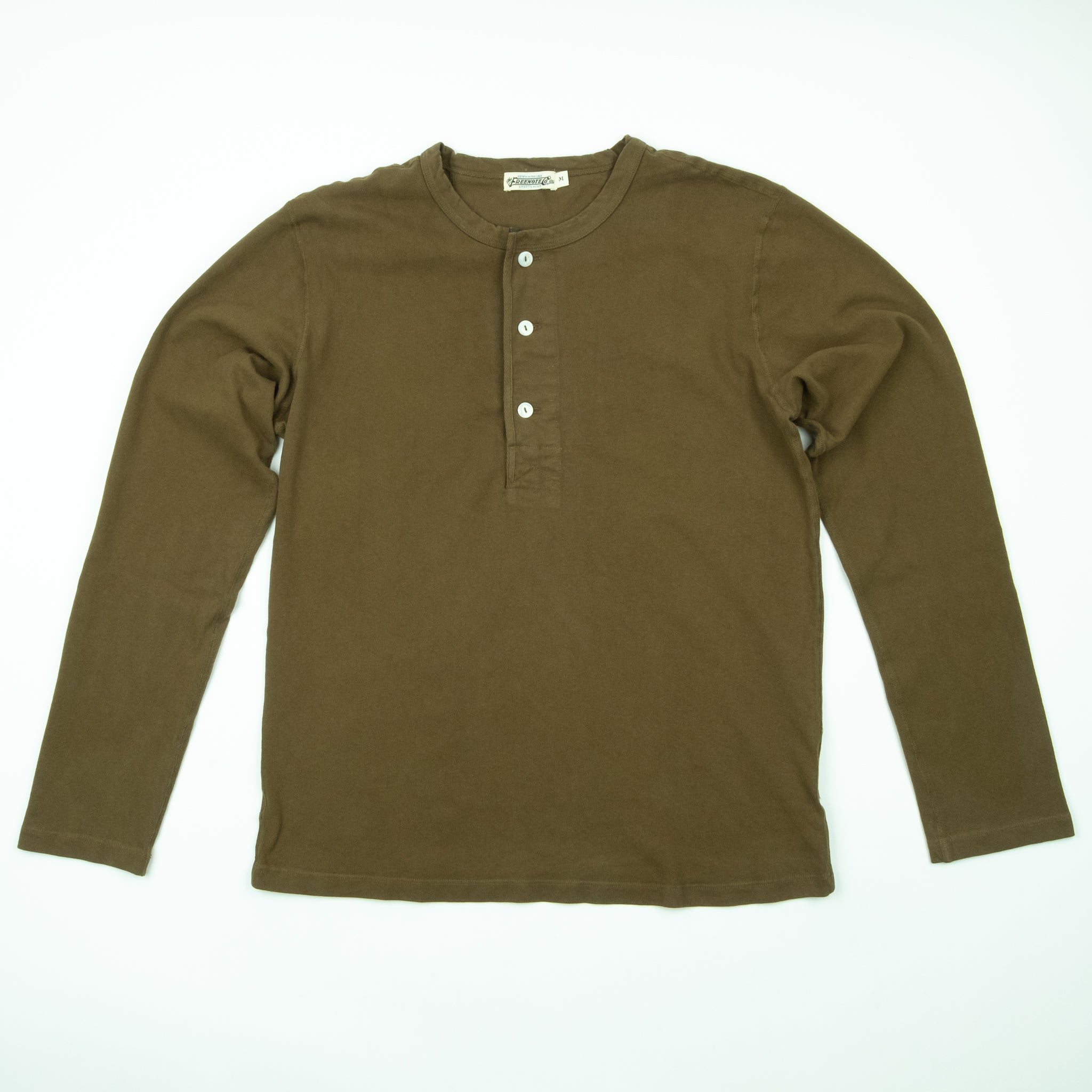 13 Ounce Henley L/S <span>Olive</span>