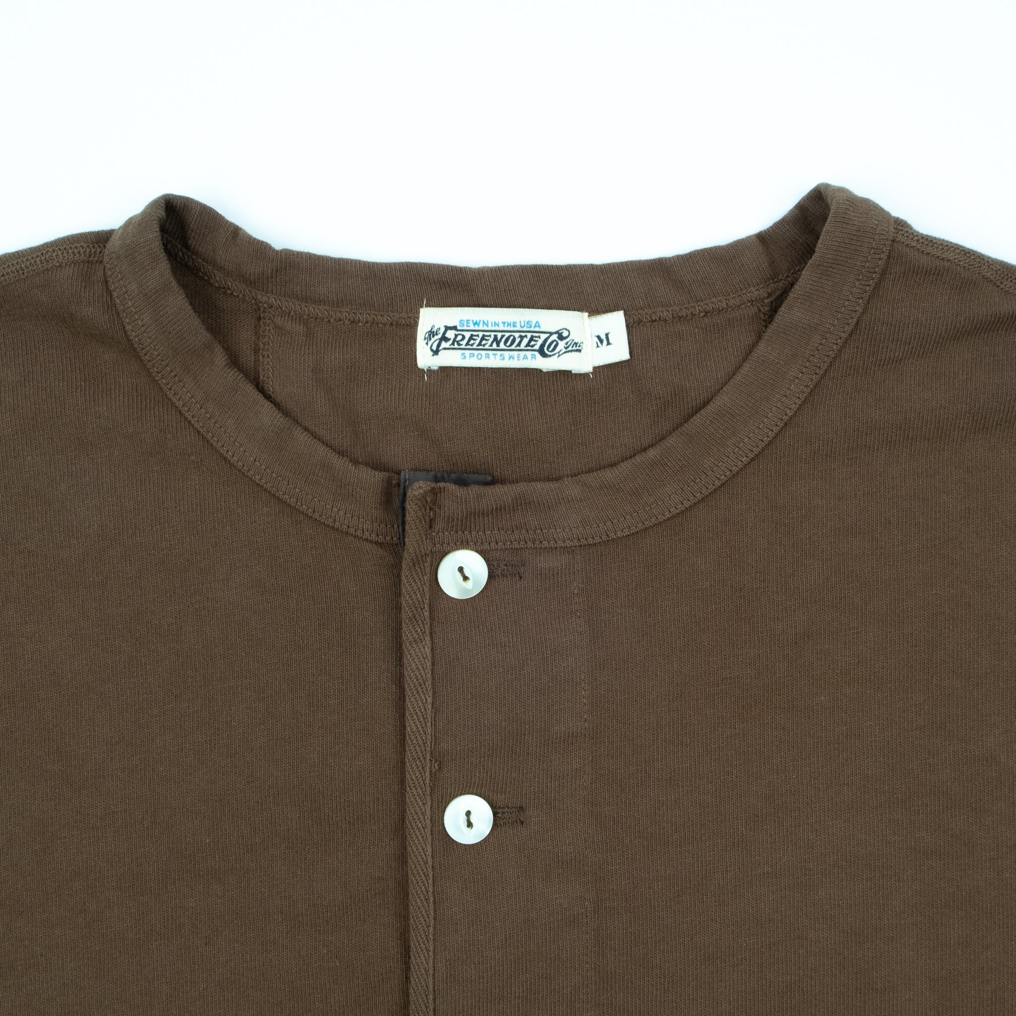 13 Ounce Henley L/S Cedar