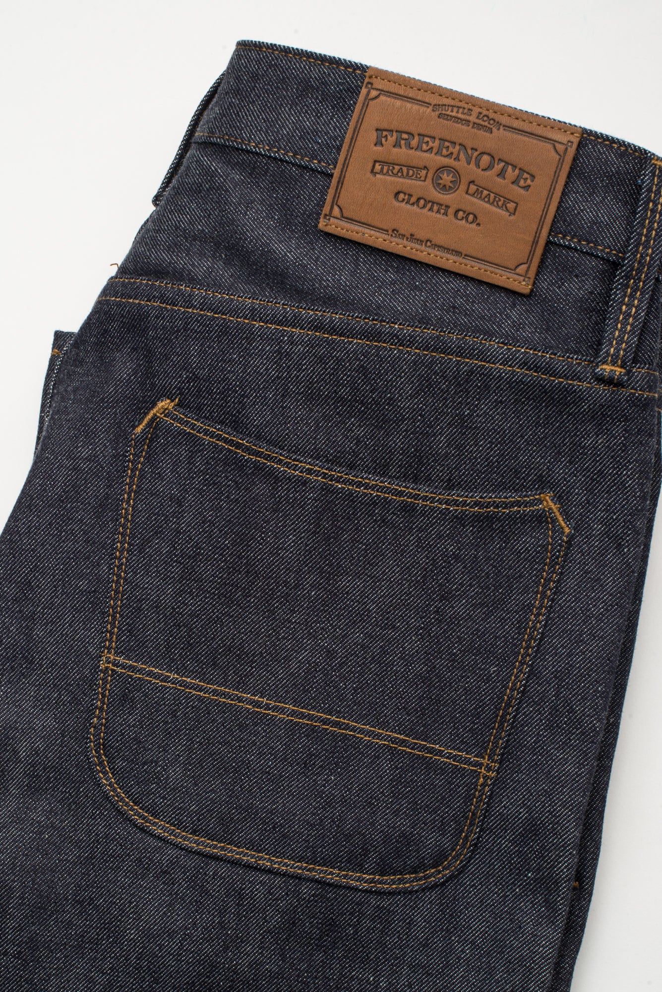 Belford Straight Raw 15 Ounce Indigo Denim Right Back