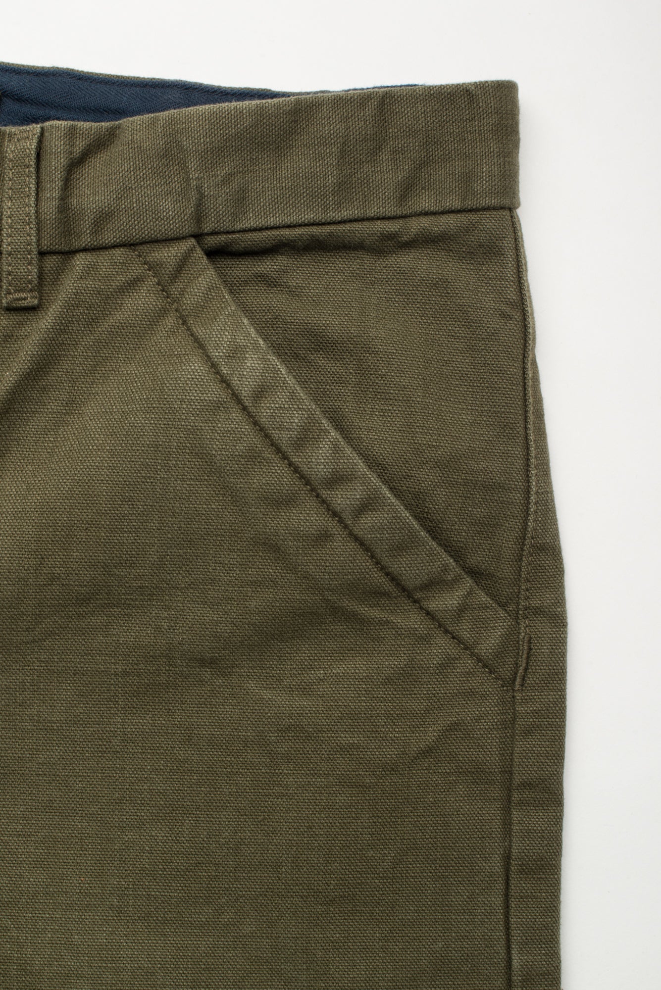 Workers Chino Slim Fit <span> 14 Ounce Slub Army Green </span>
