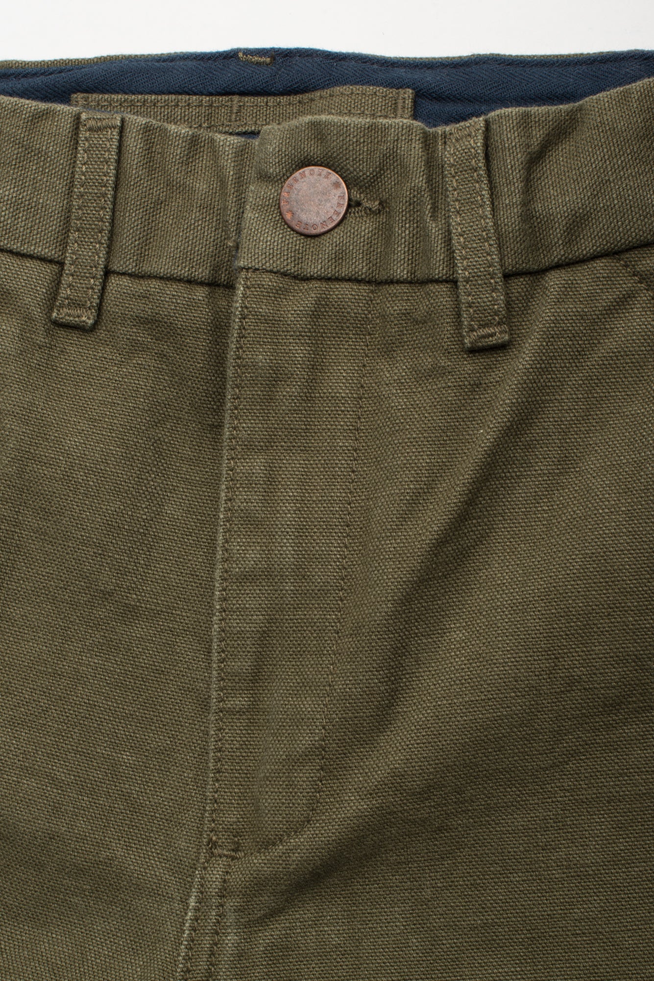 Workers Chino Slim Fit <span> 14 Ounce Slub Army Green </span>