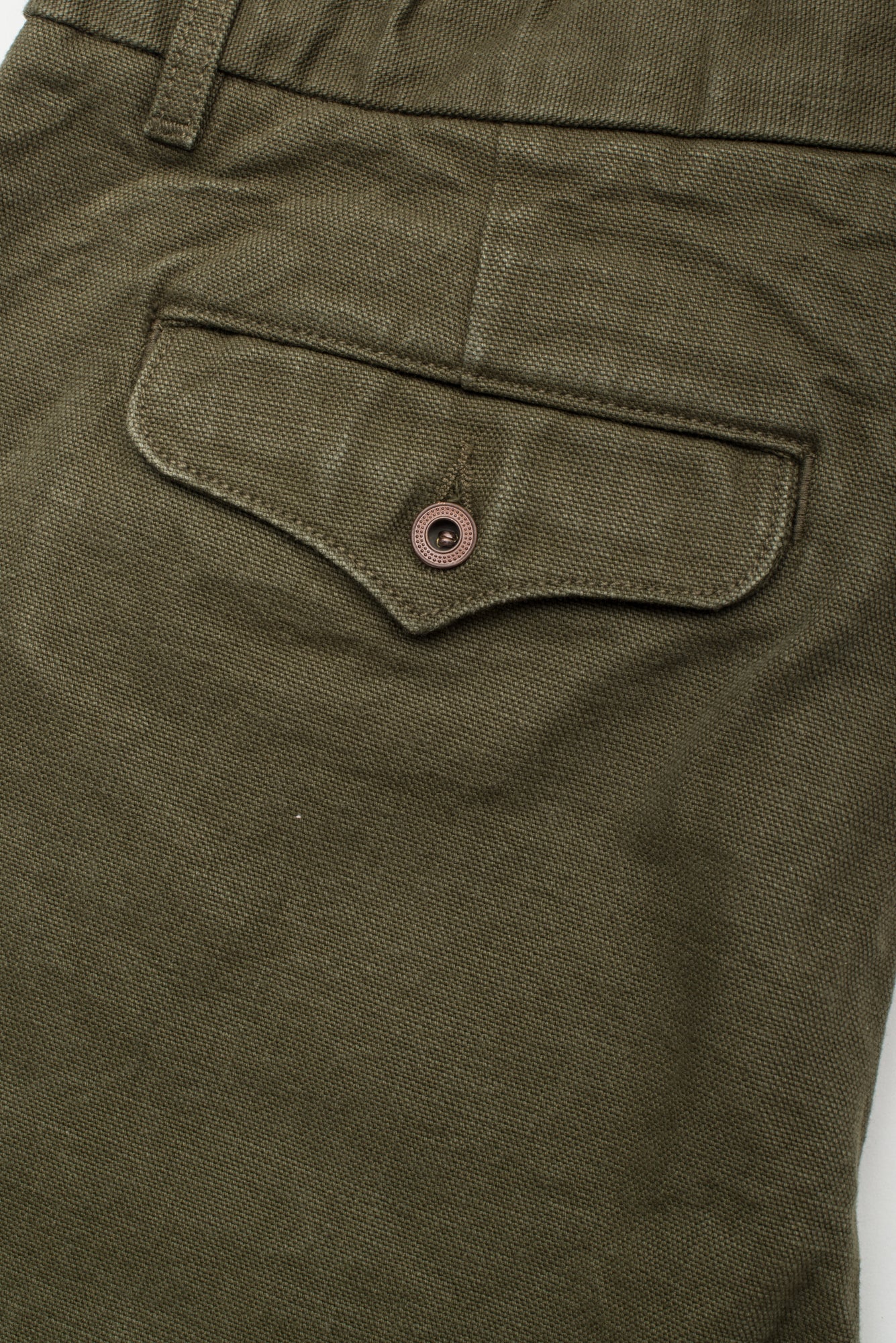 Workers Chino Slim Fit <span> 14 Ounce Slub Army Green </span>