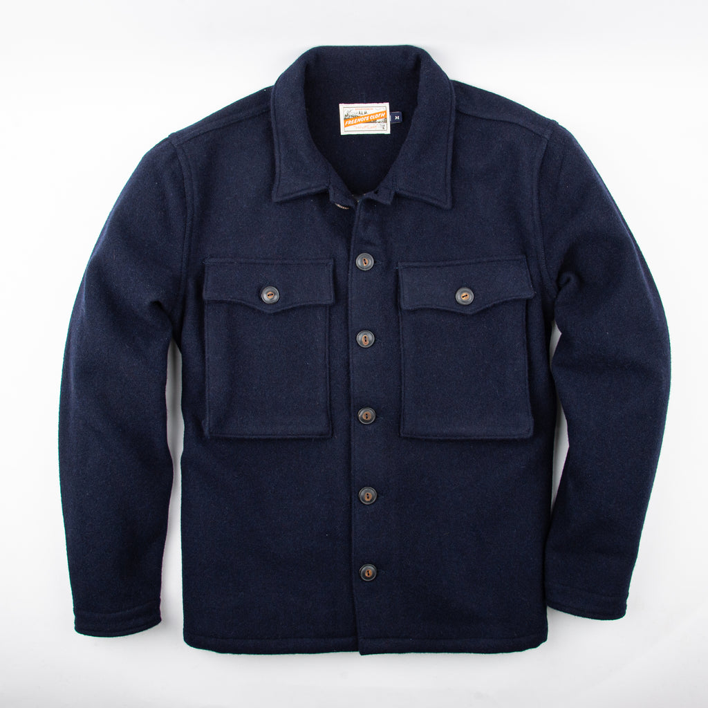 Midway Wool CPO | Navy – Freenote Cloth