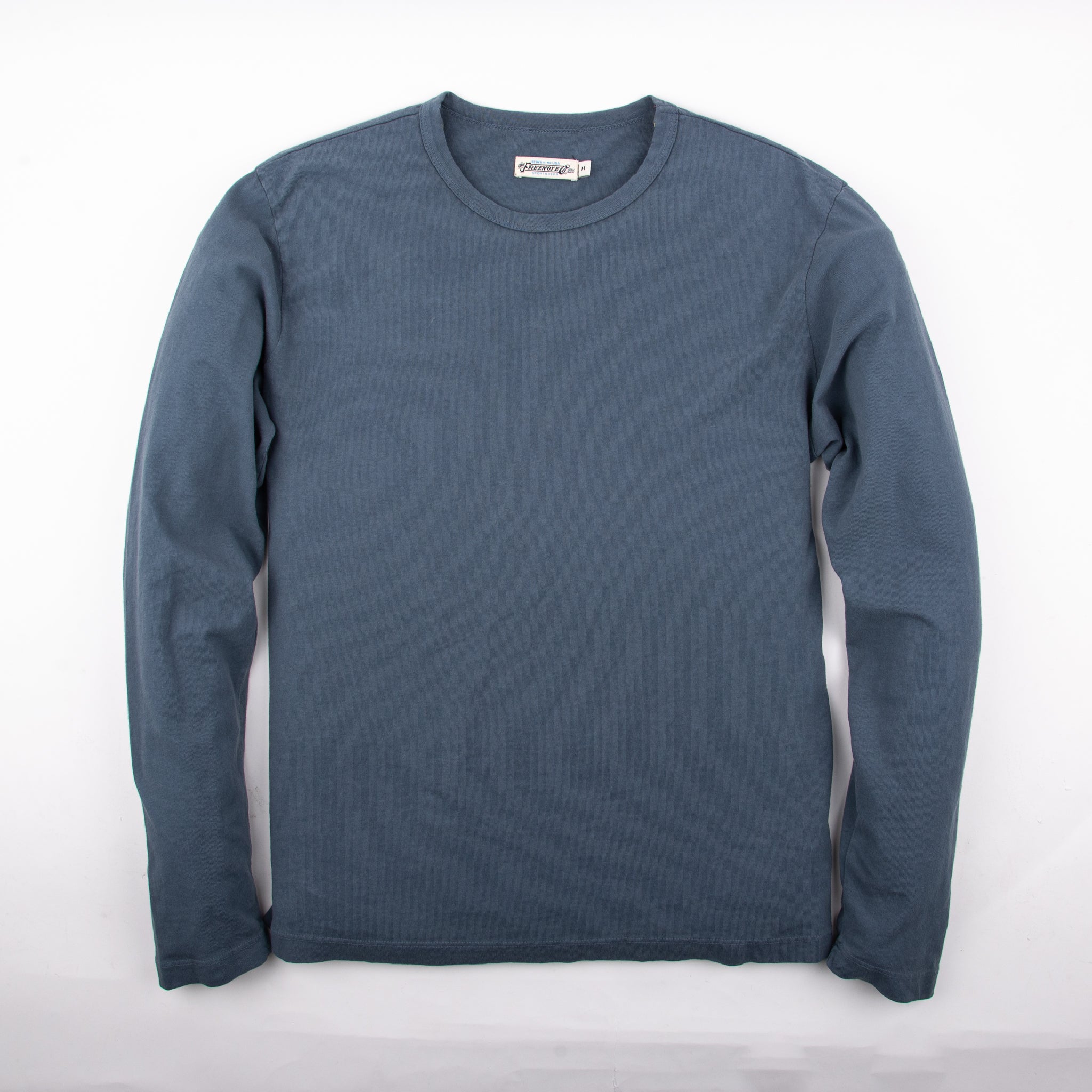 9 Ounce T-Shirt L/S <span> Faded Blue </span>