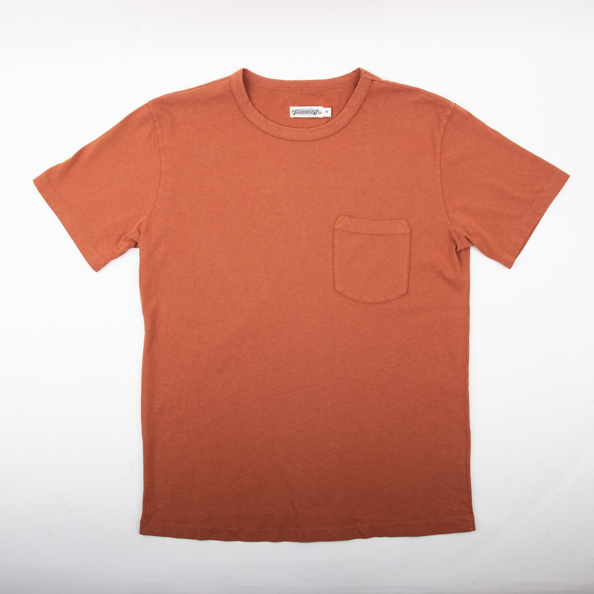 9 Ounce Pocket T-Shirt <span> Rust </span>