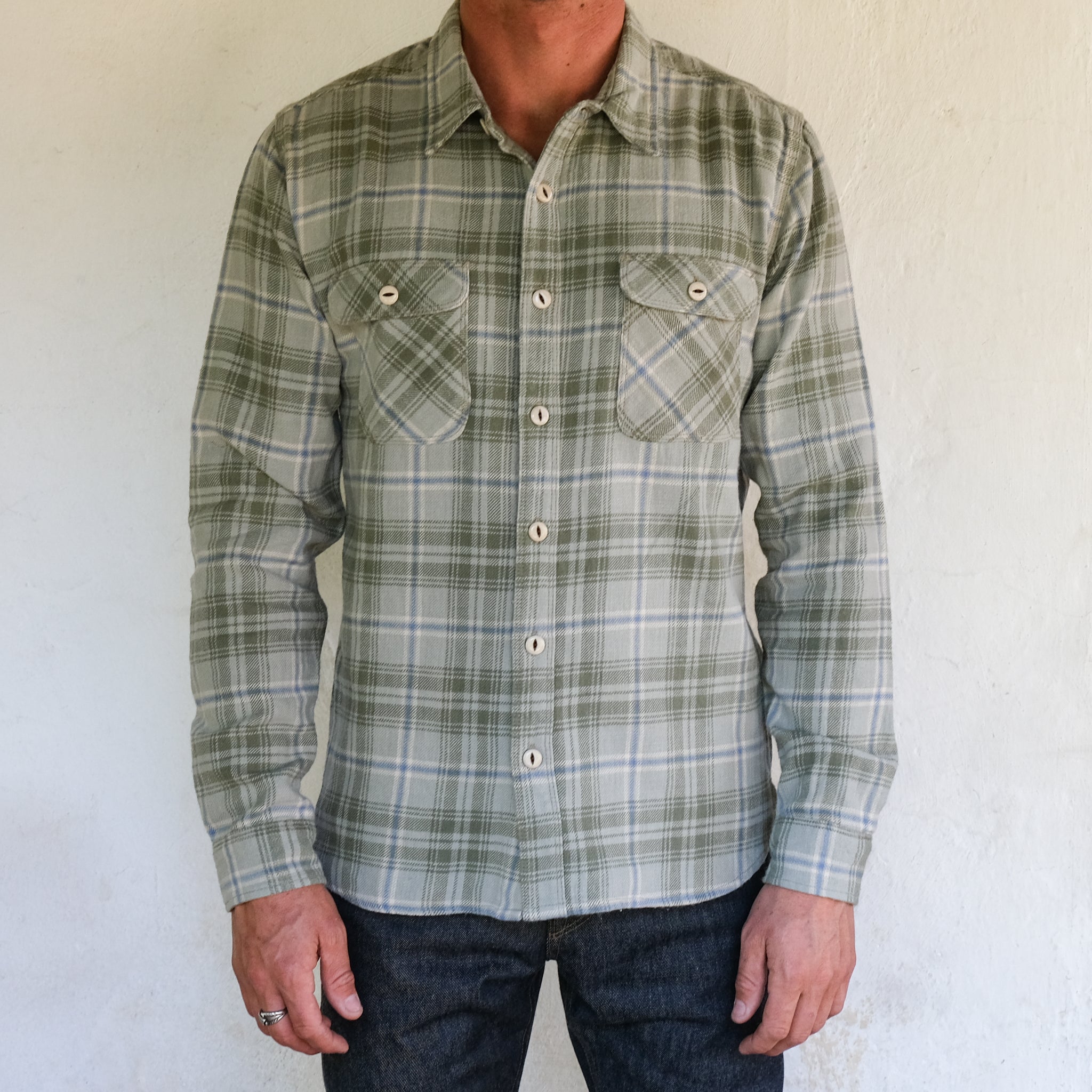 Jepson <span> Sage Plaid </span>